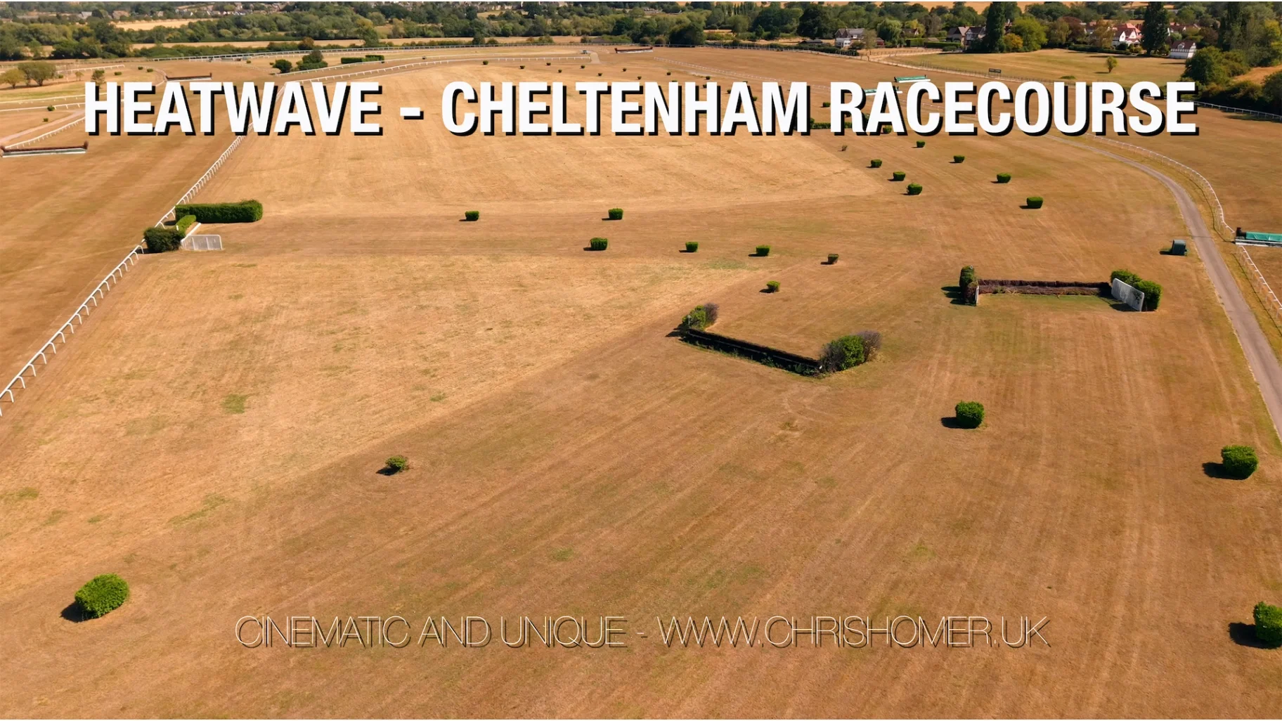 Cheltenham Racecourse aerial view