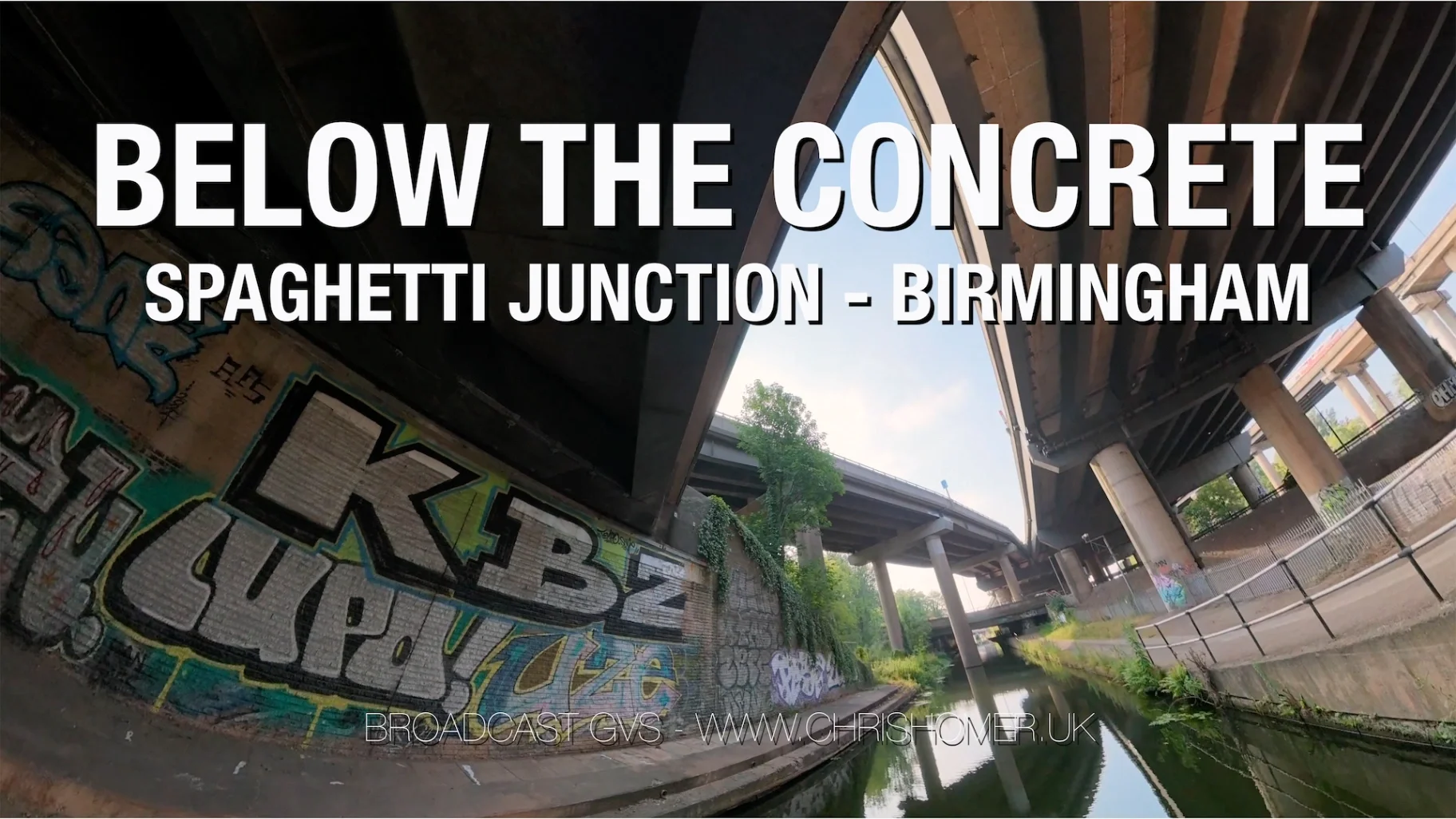 Birmingham spaghetti junction drone stock video footage - 4K