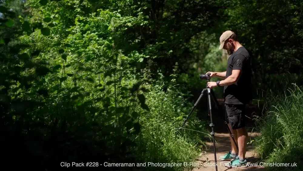 Cameraman and photographer B roll people stock video footage