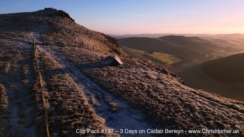 Cadair Berwyn mountain Wales timelapse stock footage