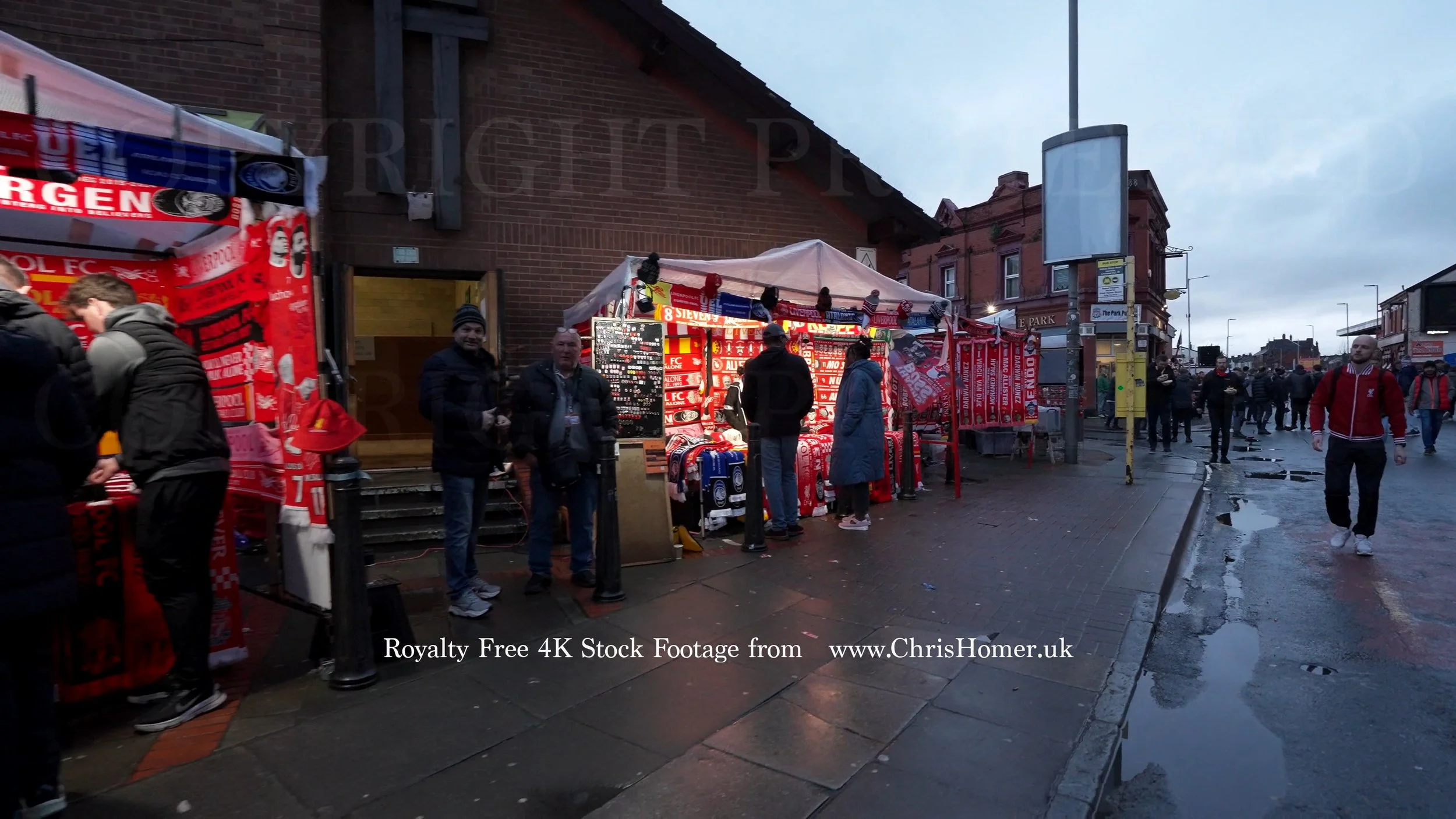 Liverpool Football Club, Anfield Stadium - Stock Video Footage