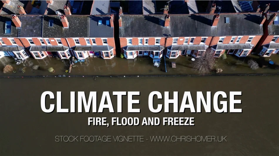 Climate Change - Fire, Flood And Freeze | Stock Footage Vignette