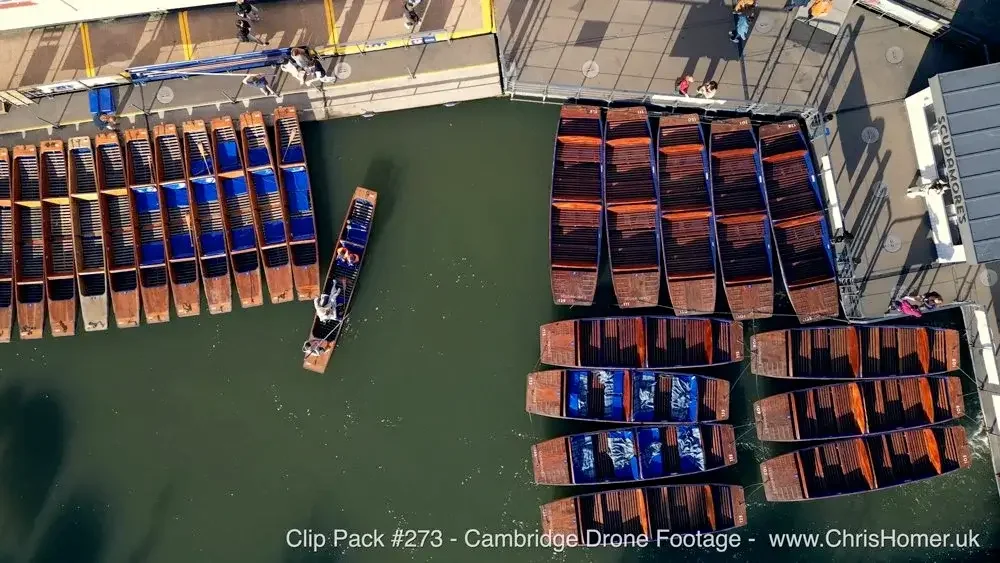 Cambridge Drone stock footage