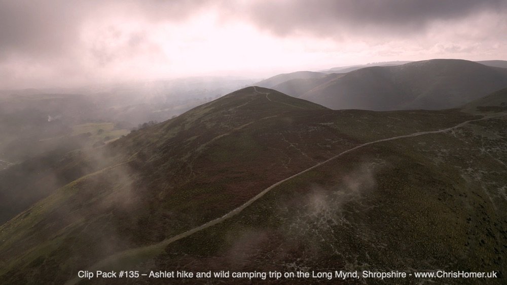 Cloudy weather in Shropshire, UK - stock footage in 4K