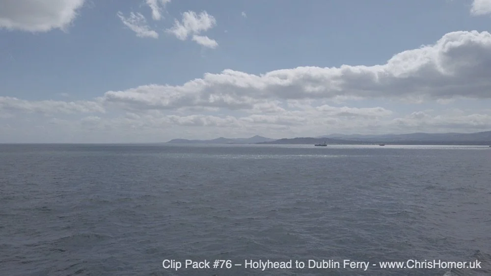 Dublin Ireland ferry service stock video footage