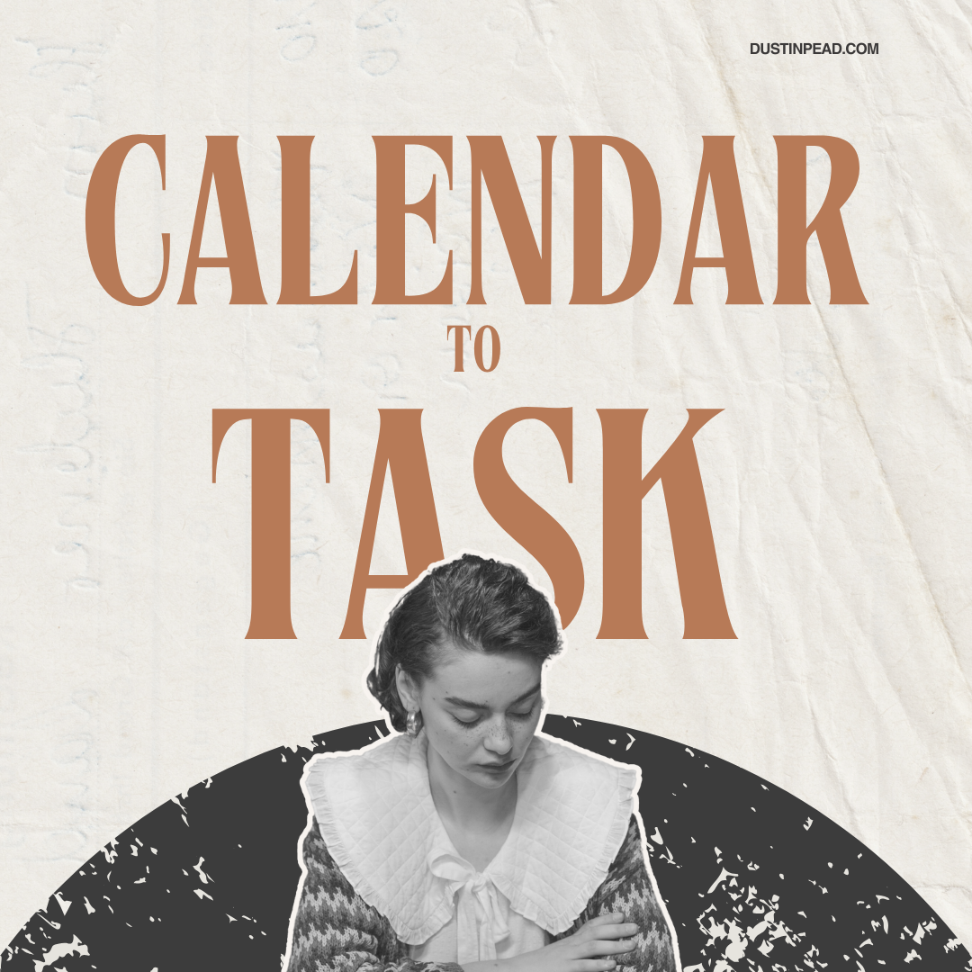 Calendar to Task Optimization