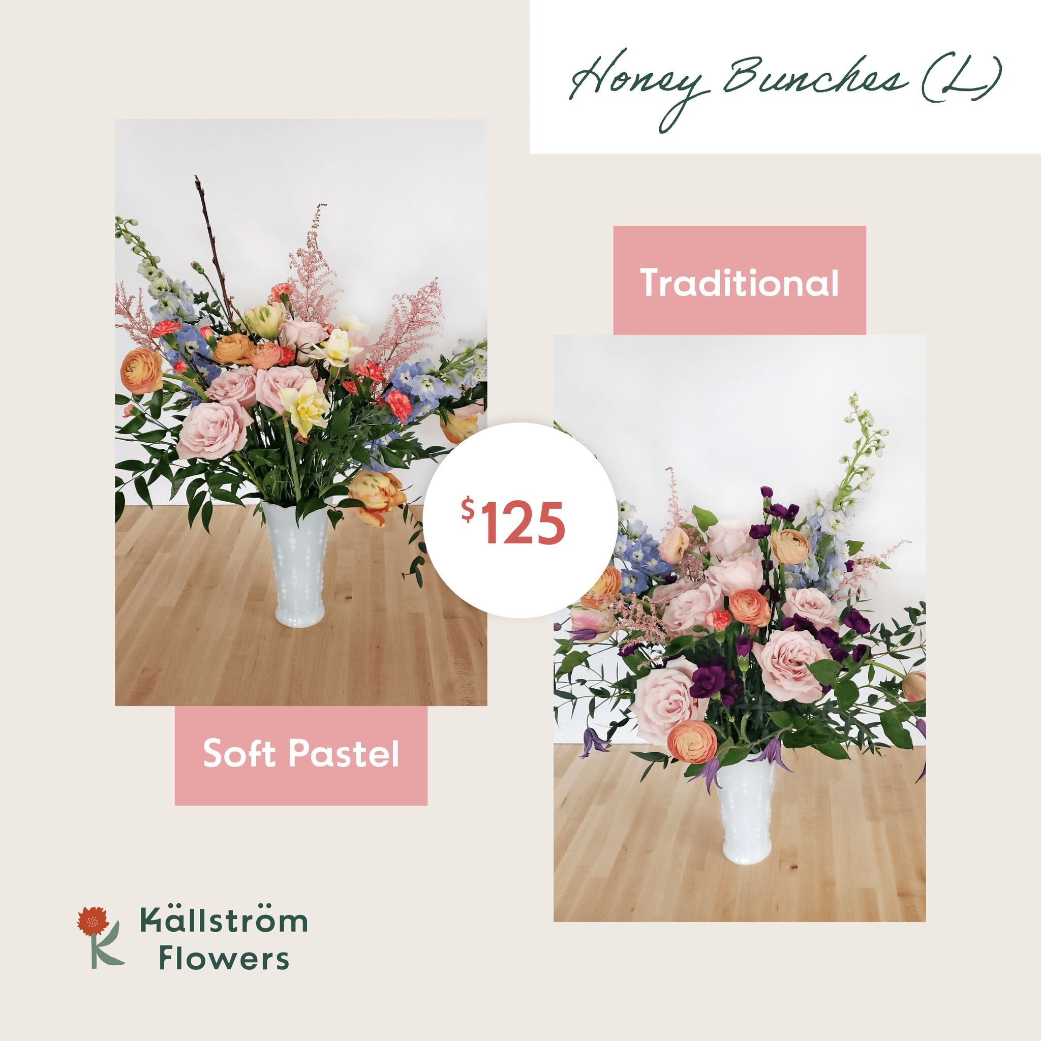 We make ordering flowers for her as simple as possible. 

🌷 Pick her fave color (Pastels or Traditional) 
💐 Pick a bouquet size (Small, Medium or Large)
🚗 Select Delivery or Pickup when you add to your cart 
🧑&zwj;💻 Checkout on our website: www.