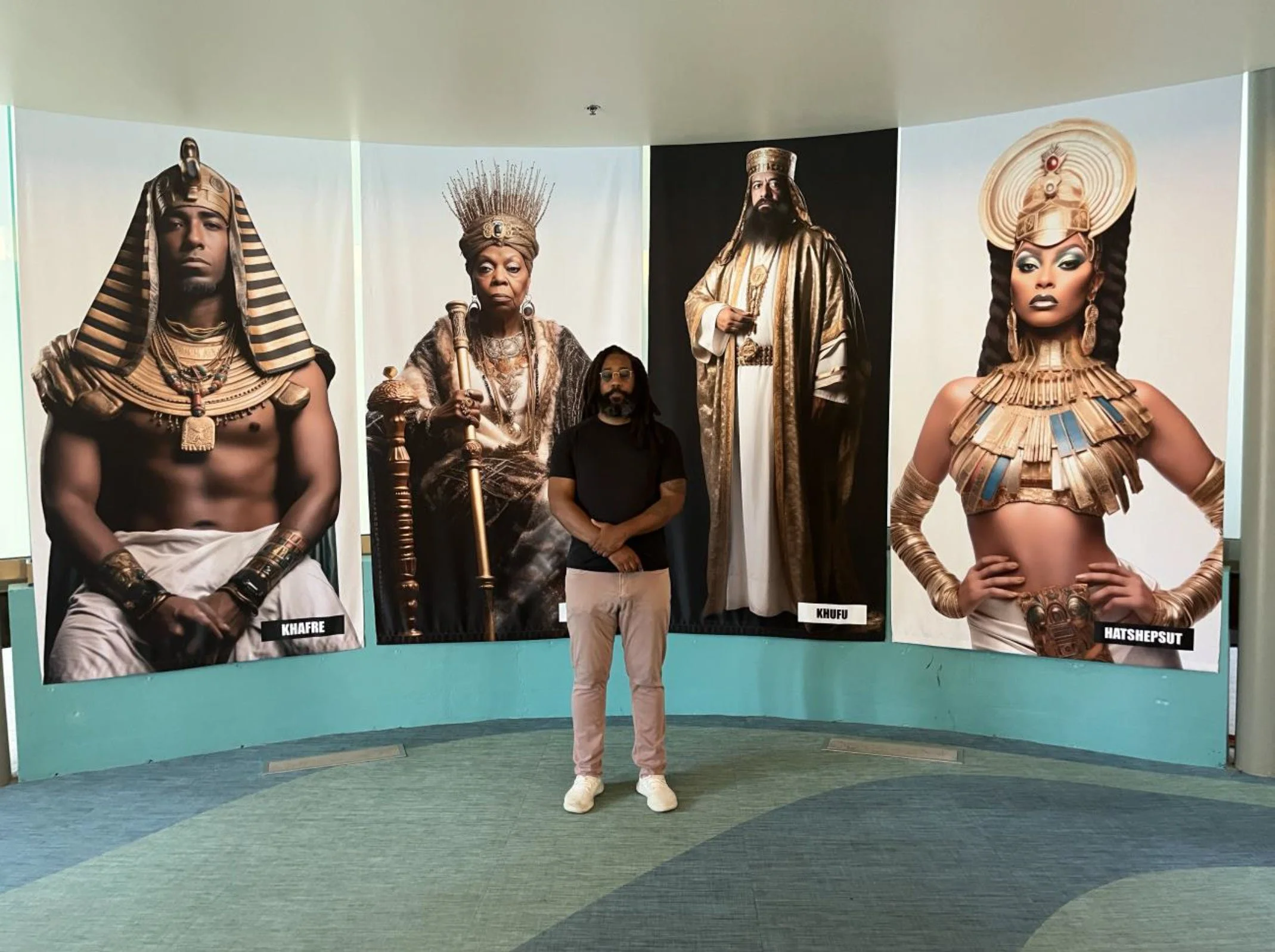  Rotunda of the Ancestors 
 
 Dye-Sublimation on Fabric, 2023 