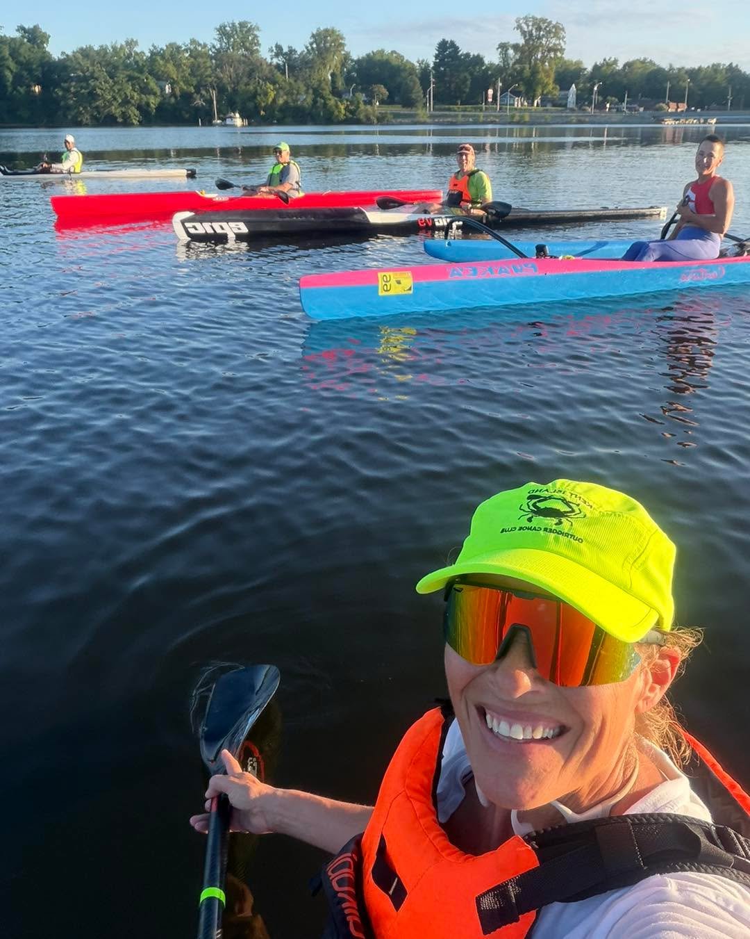 Just like swimming, paddling is more fun with friends! In a surfski without much wind assist we are training for 6+ miles an hour. That&rsquo;s a 36 second 100 yd. swim pace!
Fun stuff!