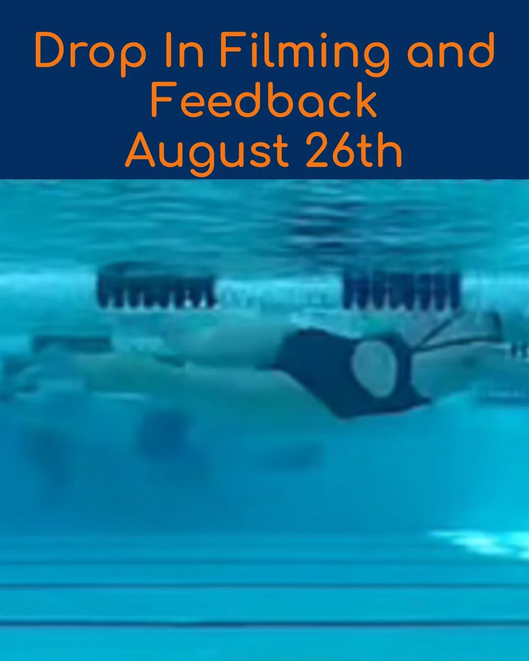 Get in the water. Get on film. Get better. 🎥🏊

Drop-In Filming &amp; Feedback is coming to the North Arundel Aquatic Center on Wednesday, August 26 from 6:45&ndash;7:30 PM!

This session is built for competitive swimmers ages 12+ who want to see th