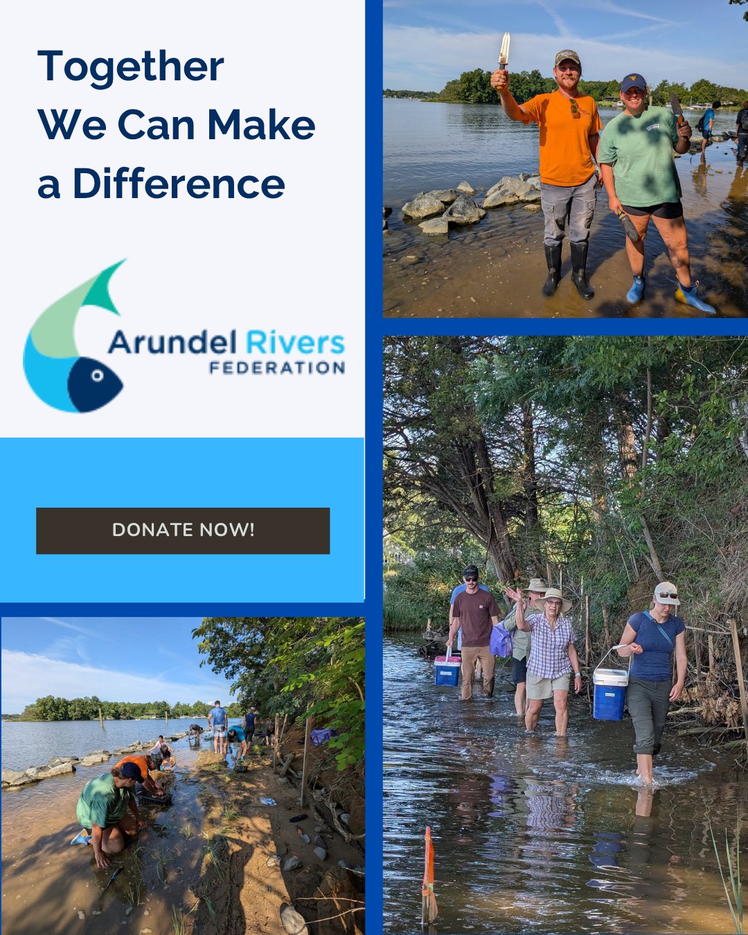 Can't hit the water, but want to make waves? 🌊

Swim &amp; Paddle the South River is coming up this October, and every dollar raised helps Arundel Rivers Federation protect and restore the South, West, and Rhode Rivers &mdash; keeping them swimmable