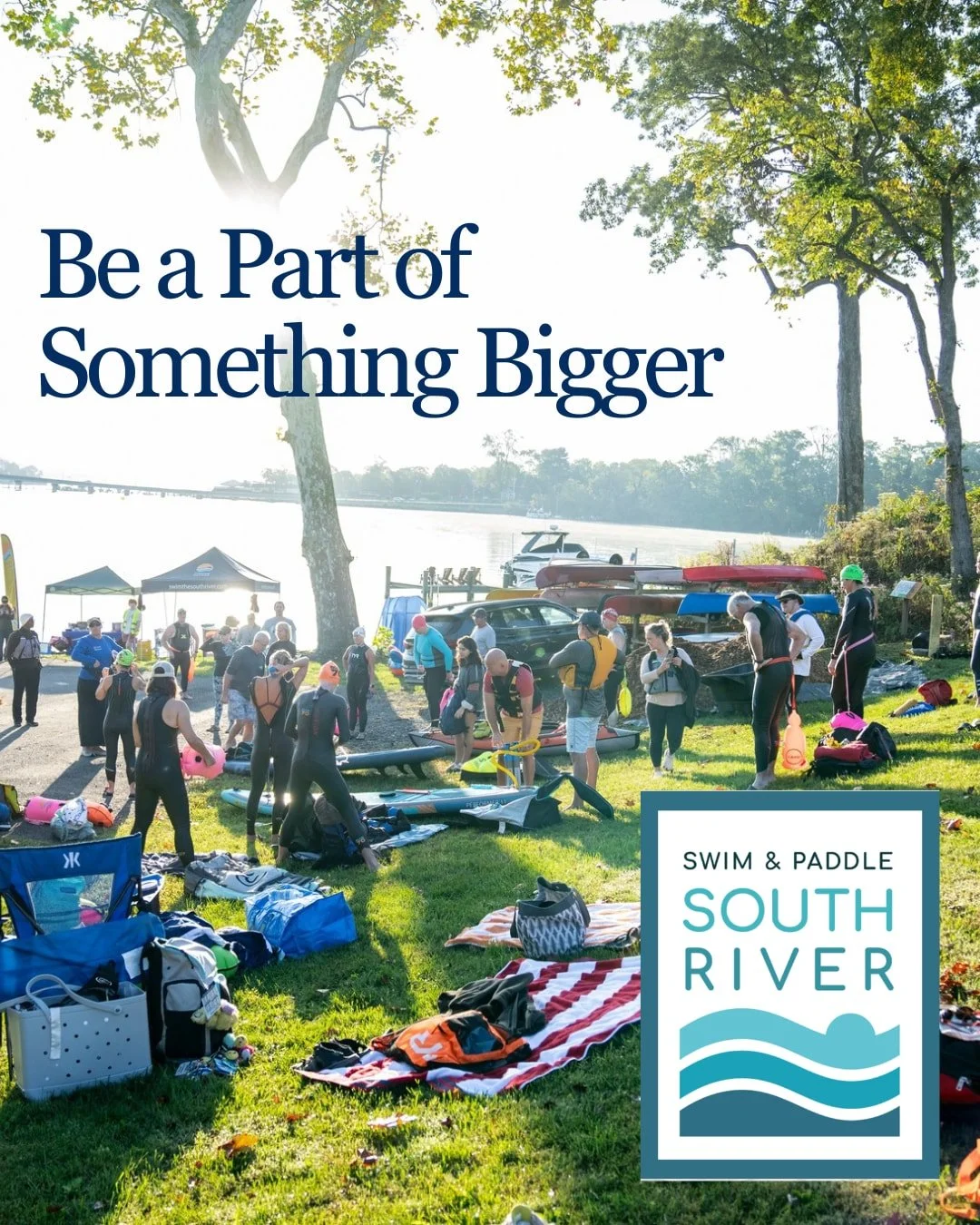 Be a Part of Something Bigger 🌊💙

Swim &amp; Paddle the South River is back on Sunday, October 4, 2026 in Riva, MD &mdash; a 5-mile celebration of outdoor recreation on the South River, supporting the vital work of Arundel Rivers Federation.

Choos