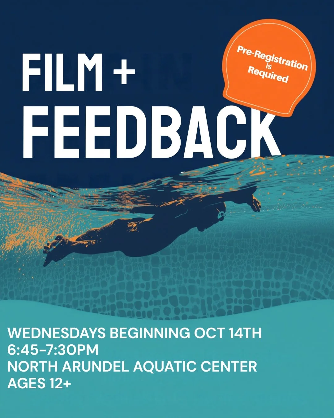 Drop-In Film &amp; Feedback sessions are back!! 

Starting Wednesday, October 14th, join us Wednesday evenings at North Arundel Aquatics Center to get your stroke on film. Pre-registration is REQUIRED - lane space is limited! https://crossingcurrents