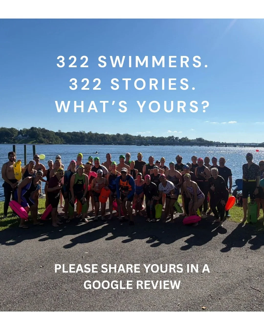 Hey Open Water Swimmers:

322 swimmers this year means 322 stories, and we'd love to hear yours. 💬

If Crossing Currents has made a difference for your swimmer, would you share your experience in a quick Google review? It takes about a minute and he