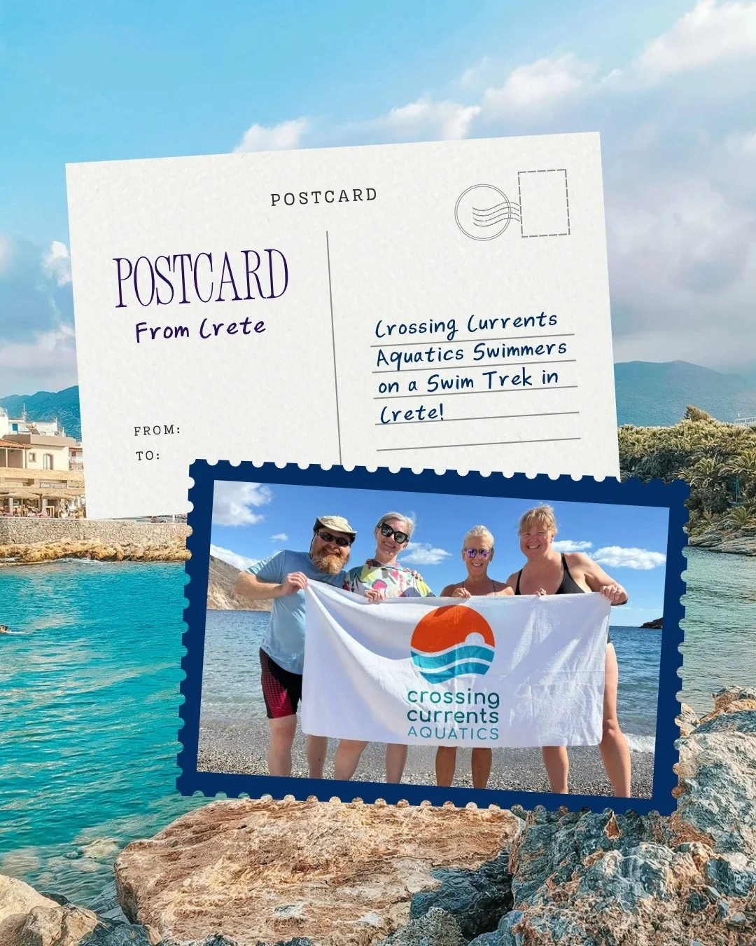 Swimming can take you places you never imagined!

From your local pool to the beautiful waters of Crete, Greece, swimming opens up a world of possibilities.

These Crossing Currents swimmers recently took their love of the water on an incredible adve