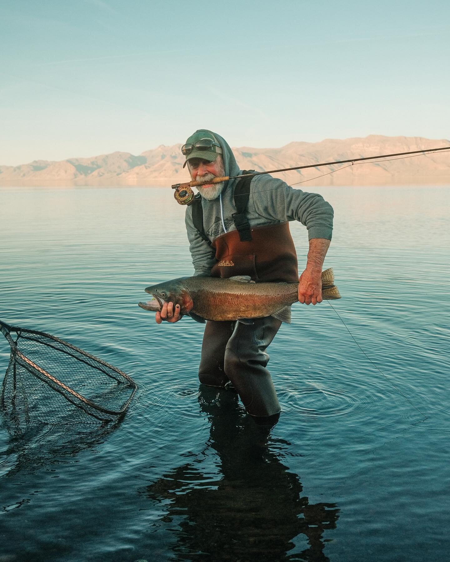 Haaaaaard fishin days out here. Thank fuck for sunrise and sunset bites from 15 pound Lahontan beauties.