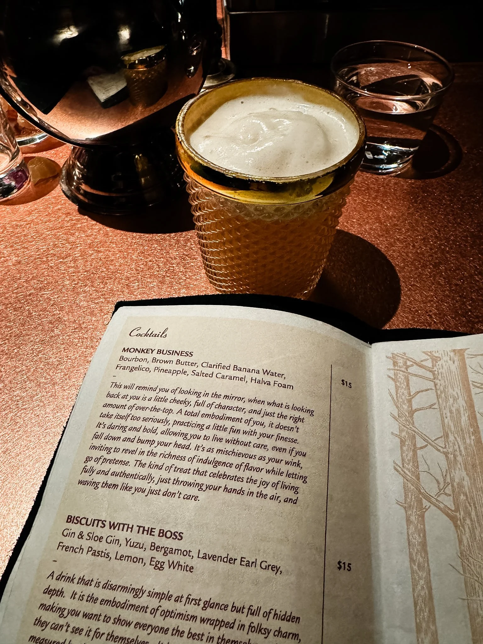  The cocktail in question - the most perfect cocktail I’ve ever had. 