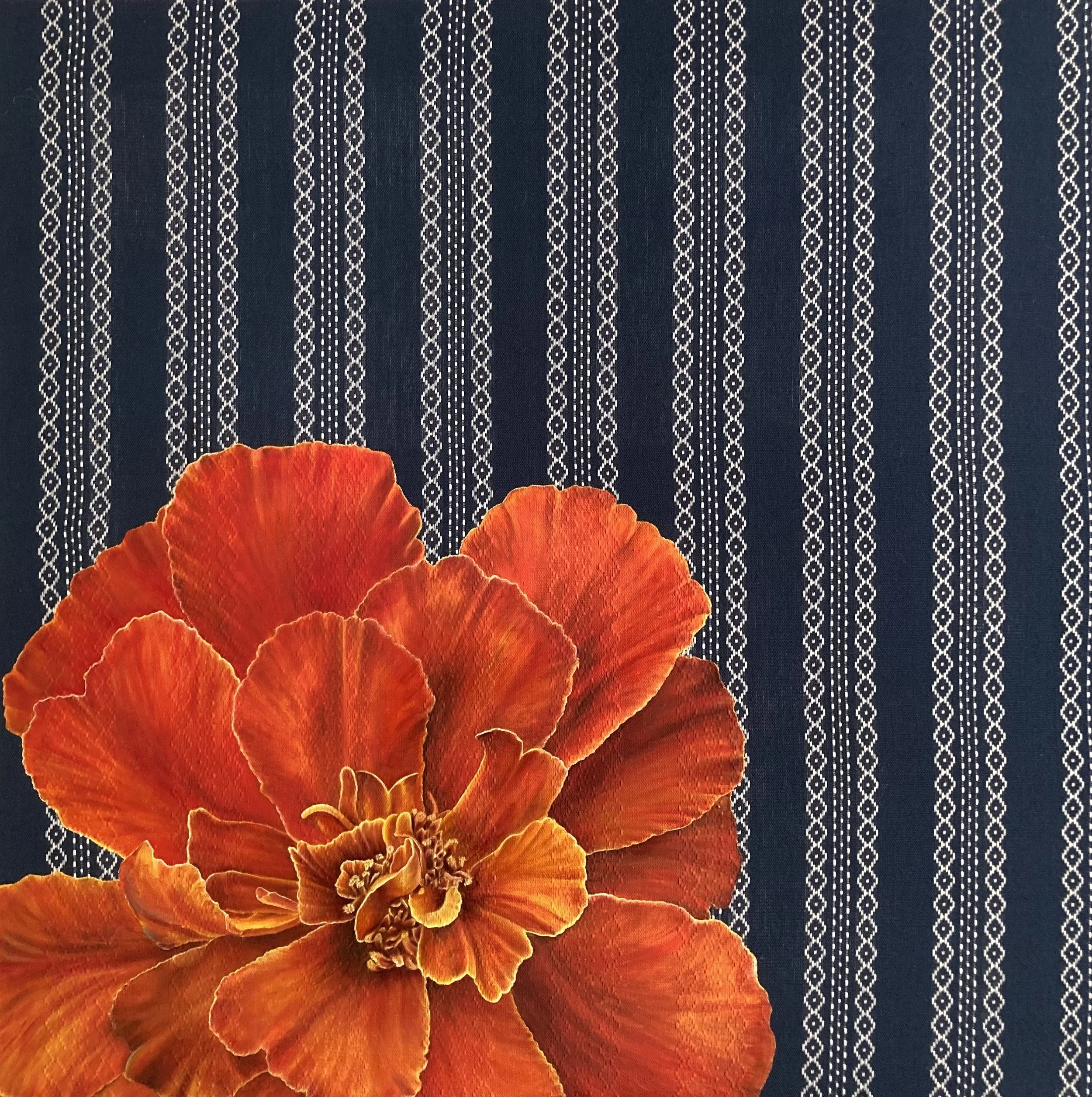French Marigold, 24" x24"