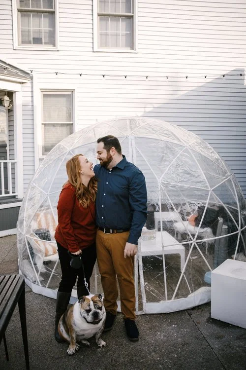 Downtown Clarkston Engagement Photos | Cynthia and Joe