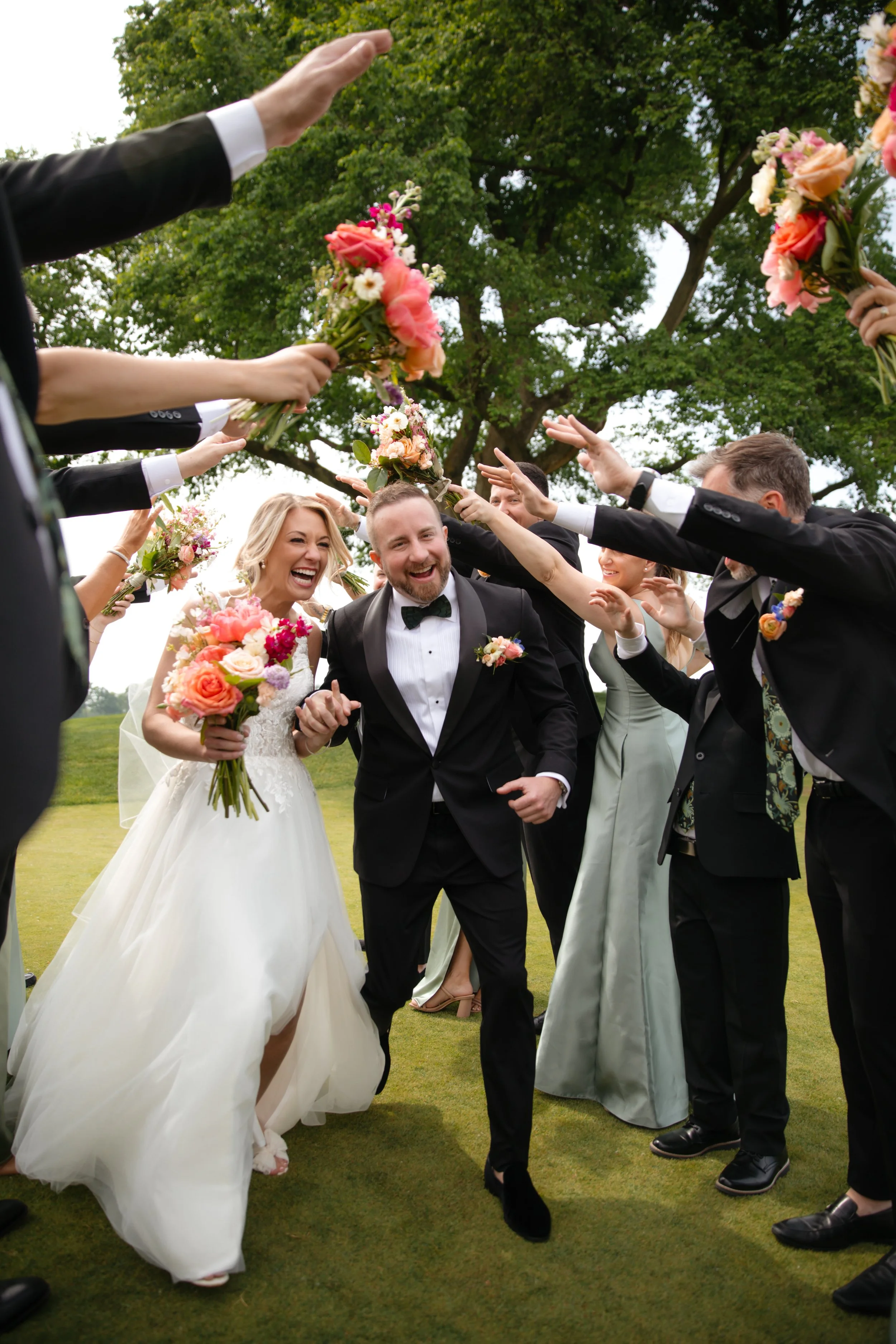 A Colorful Summer Wedding at Bloomfield Hills Country Club