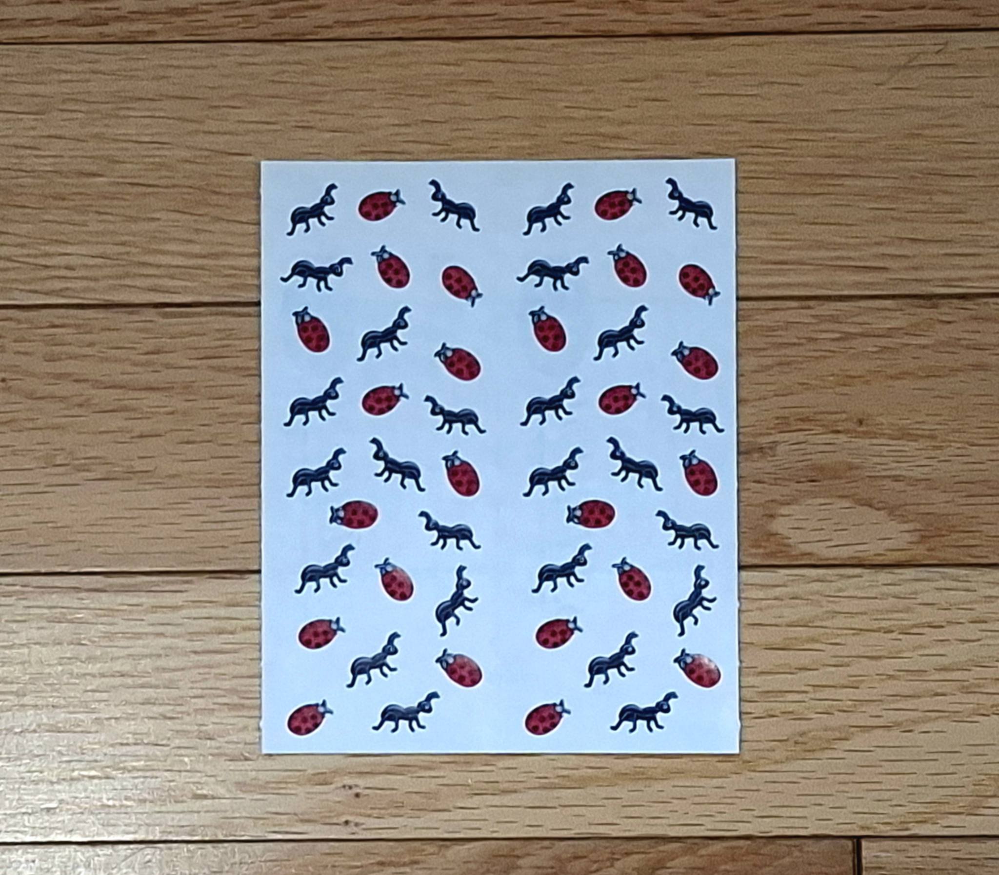 Spring & Summer Sprinkles Bugs (ANTS/LADYBUGS)- 2 strips