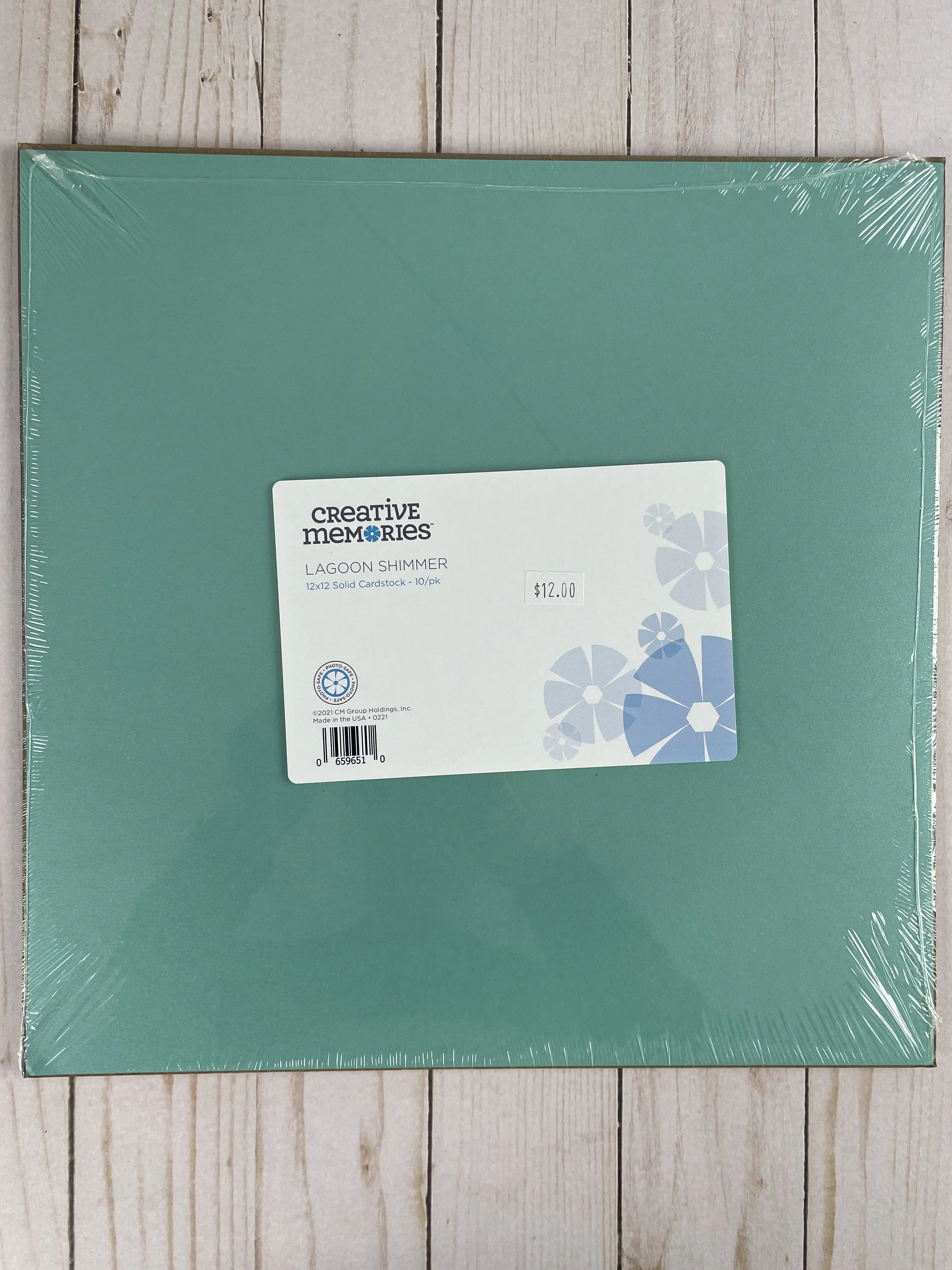 Lagoon Shimmer Solid Cardstock