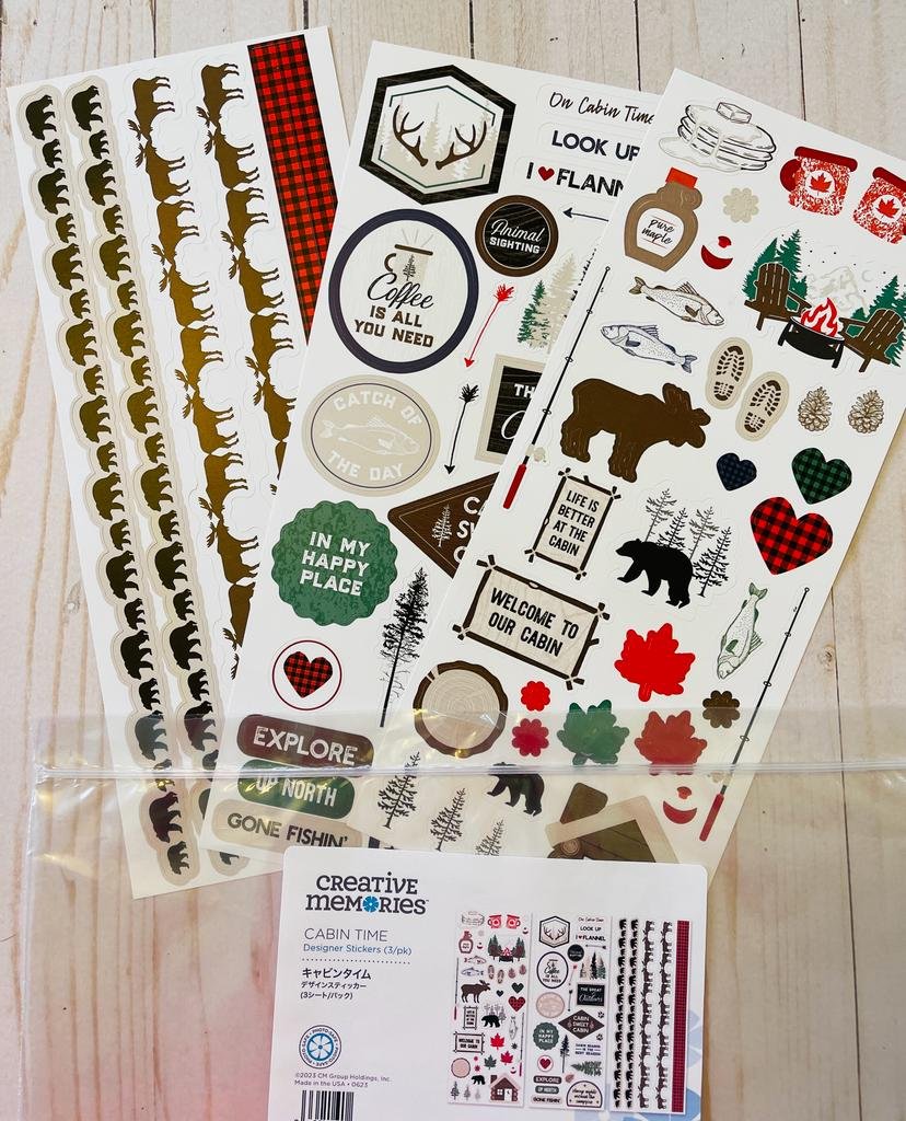 Cabin Time Stickers — Scrapbooking With Lanita