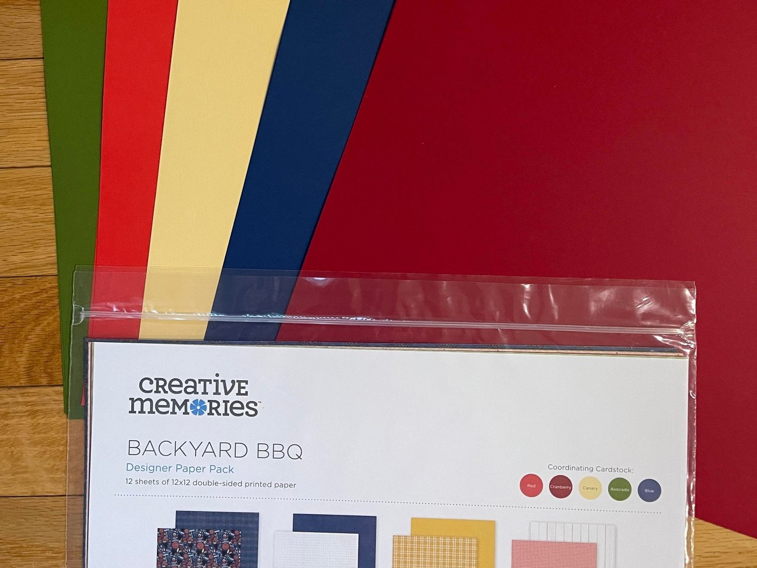 Cranberry Solid 12x12 Cardstock Paper Pack (10/pk) - Creative Memories