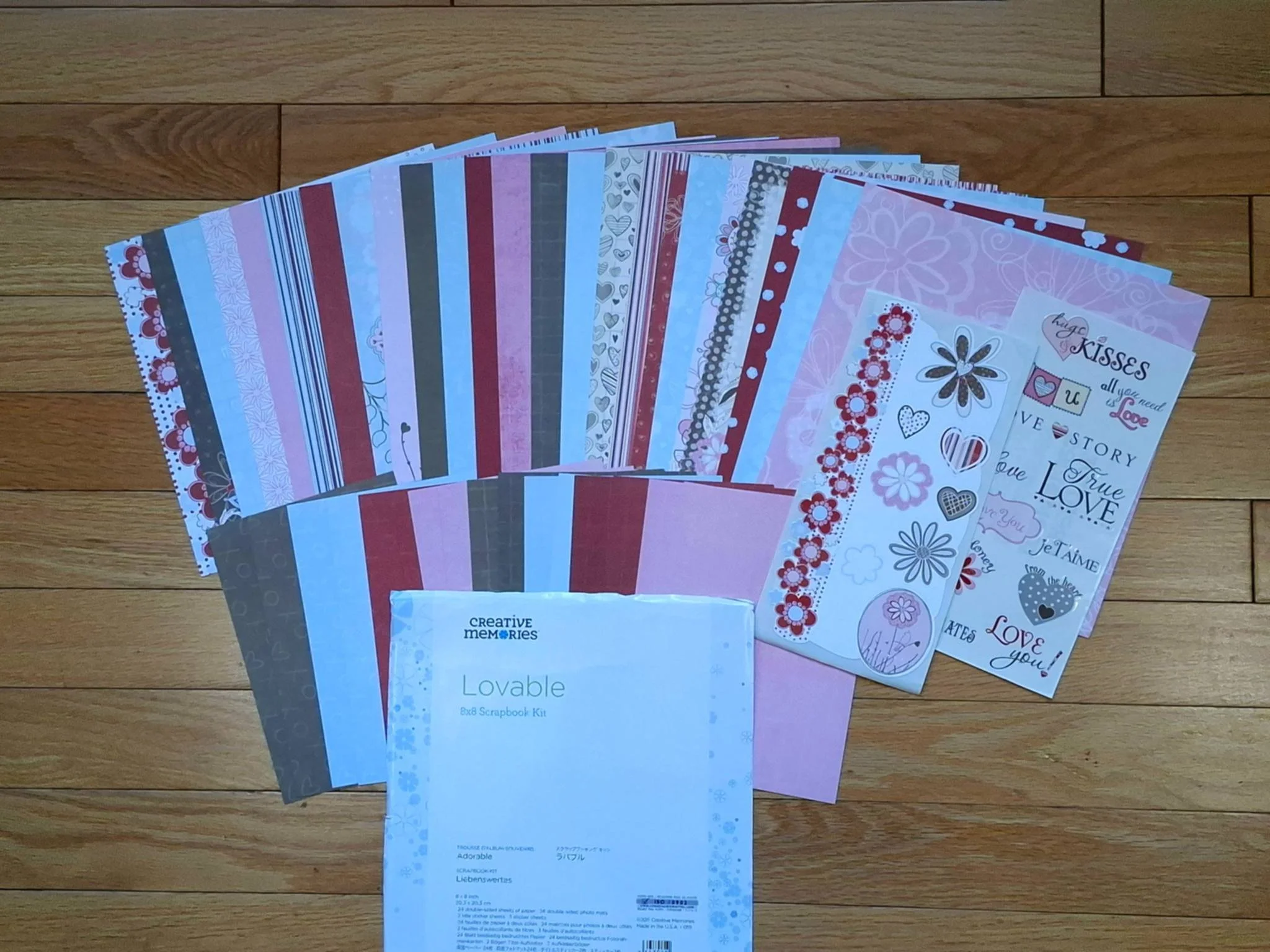 Lovable 8x8 Scrapbook Kit