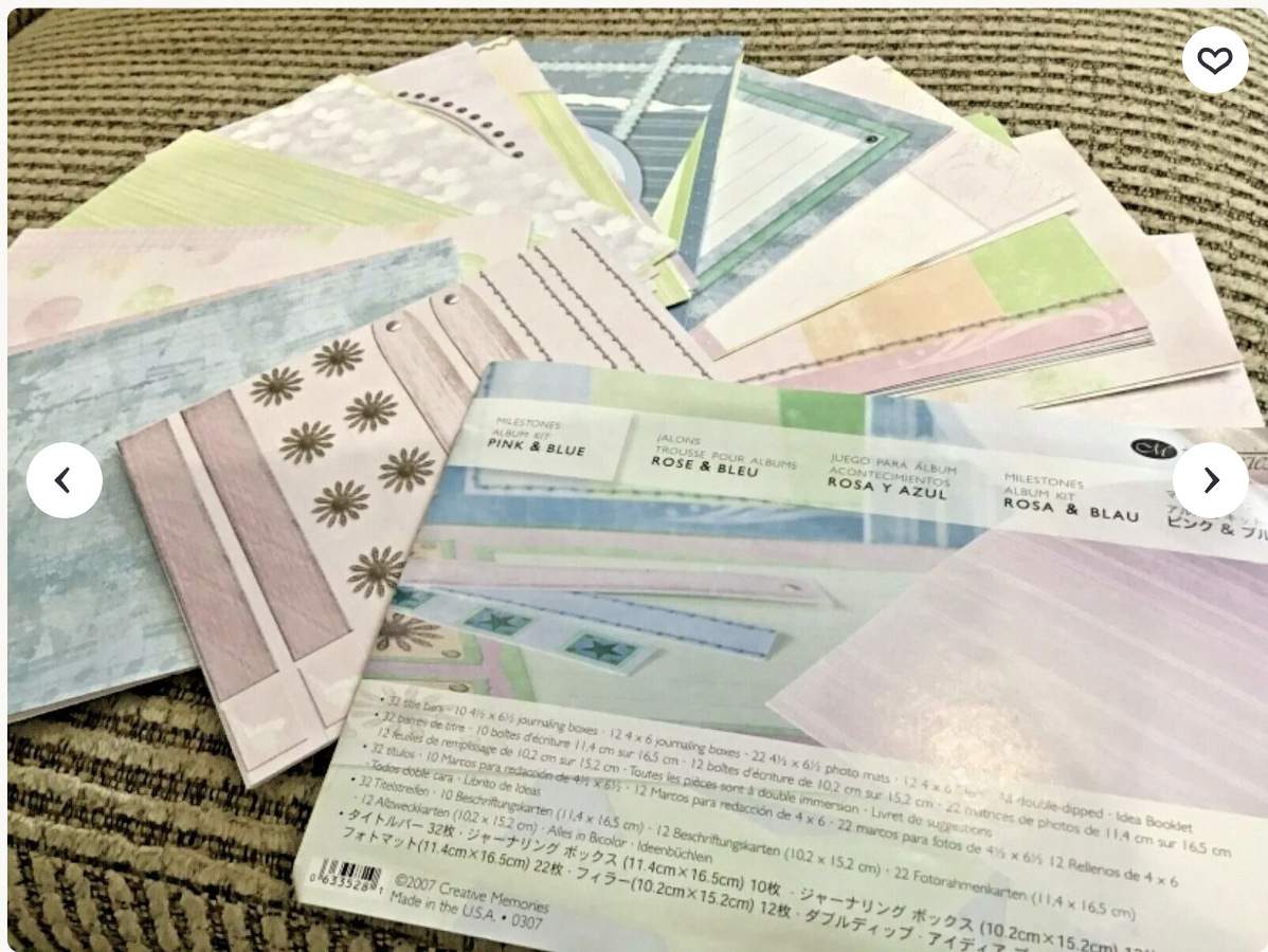 Milestones Album Kit Pink & Blue