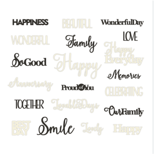 Wonderful Day Laser Cut Embellishments