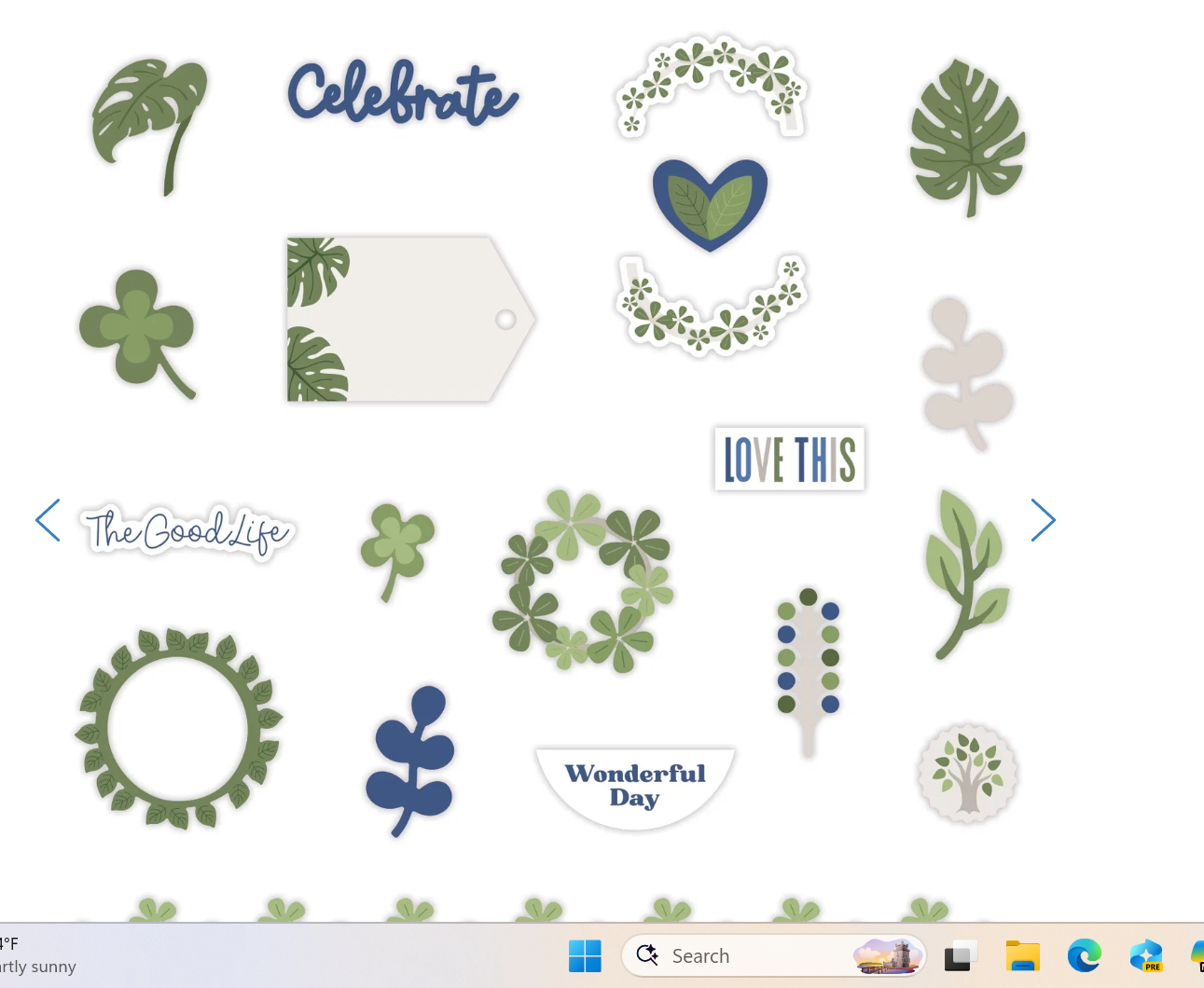 Totally Tonal Leaves Embellishments Q 4