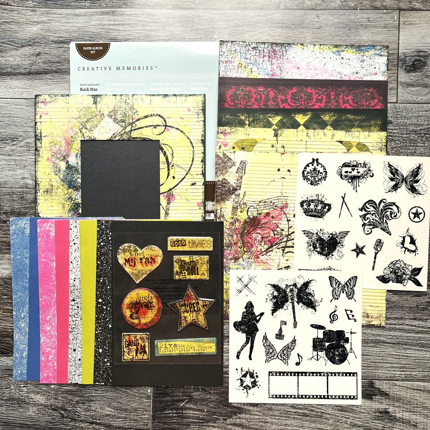 Rock Star Paper Album Kit