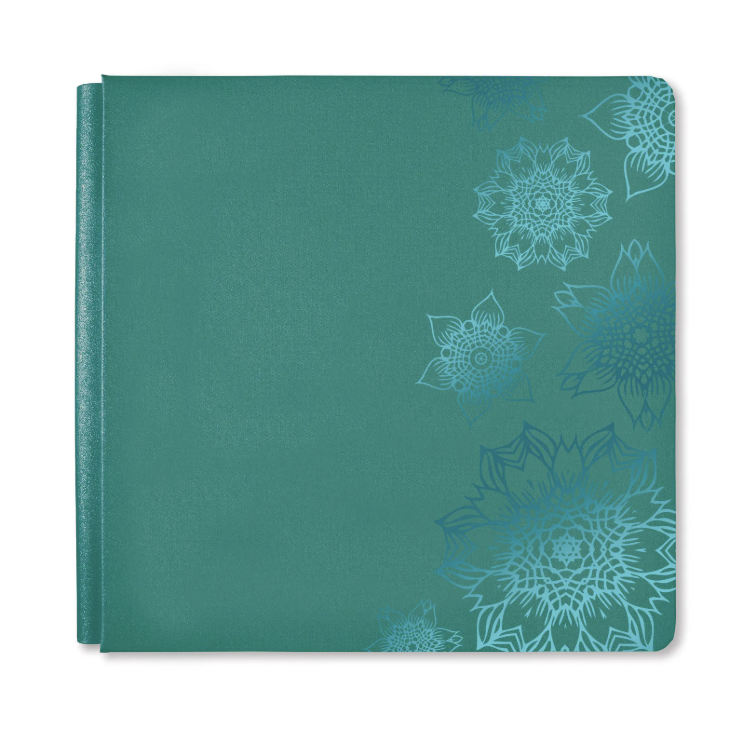 Mandala Blooms 12x12 Album- Empress Teal