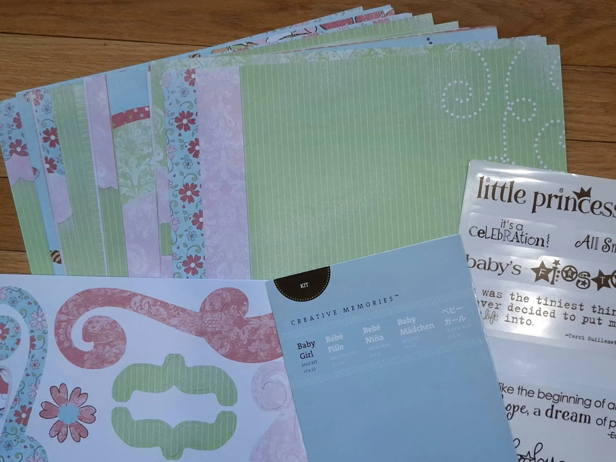 Baby Girl Max Kit 12x12-Gently used