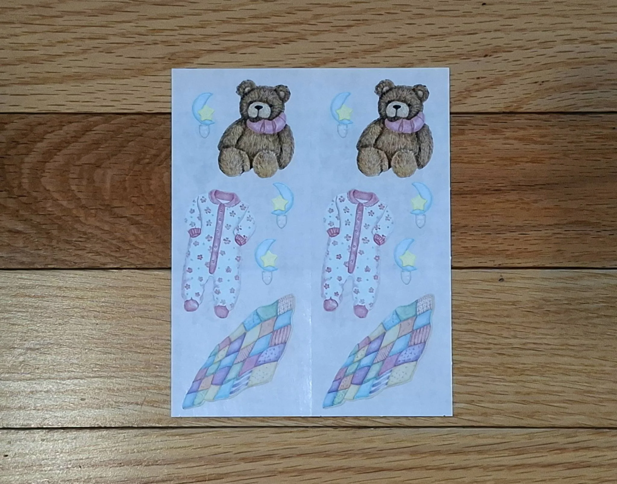 Baby Girl Baby (BEDTIME-PINK) - 2 strips
