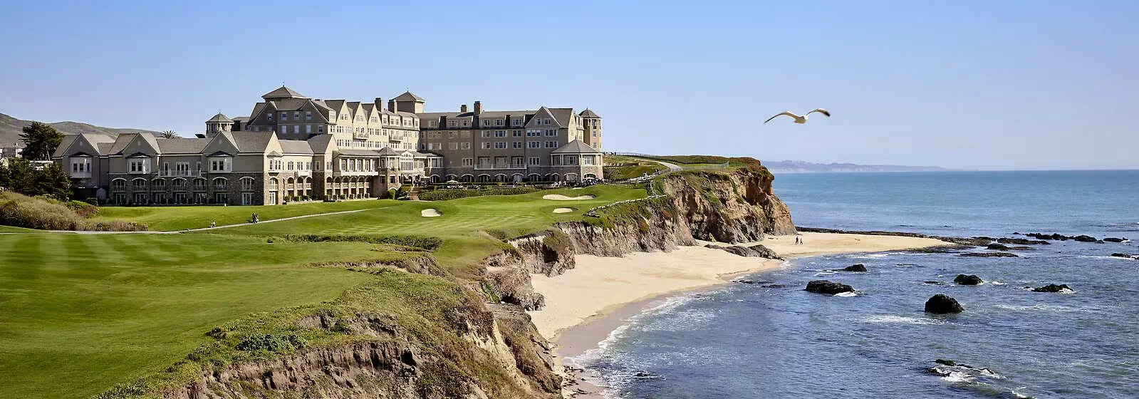 Ritz-Carlton Half Moon Bay wedding venue set along dramatic coastal cliffs with ocean views in Northern California