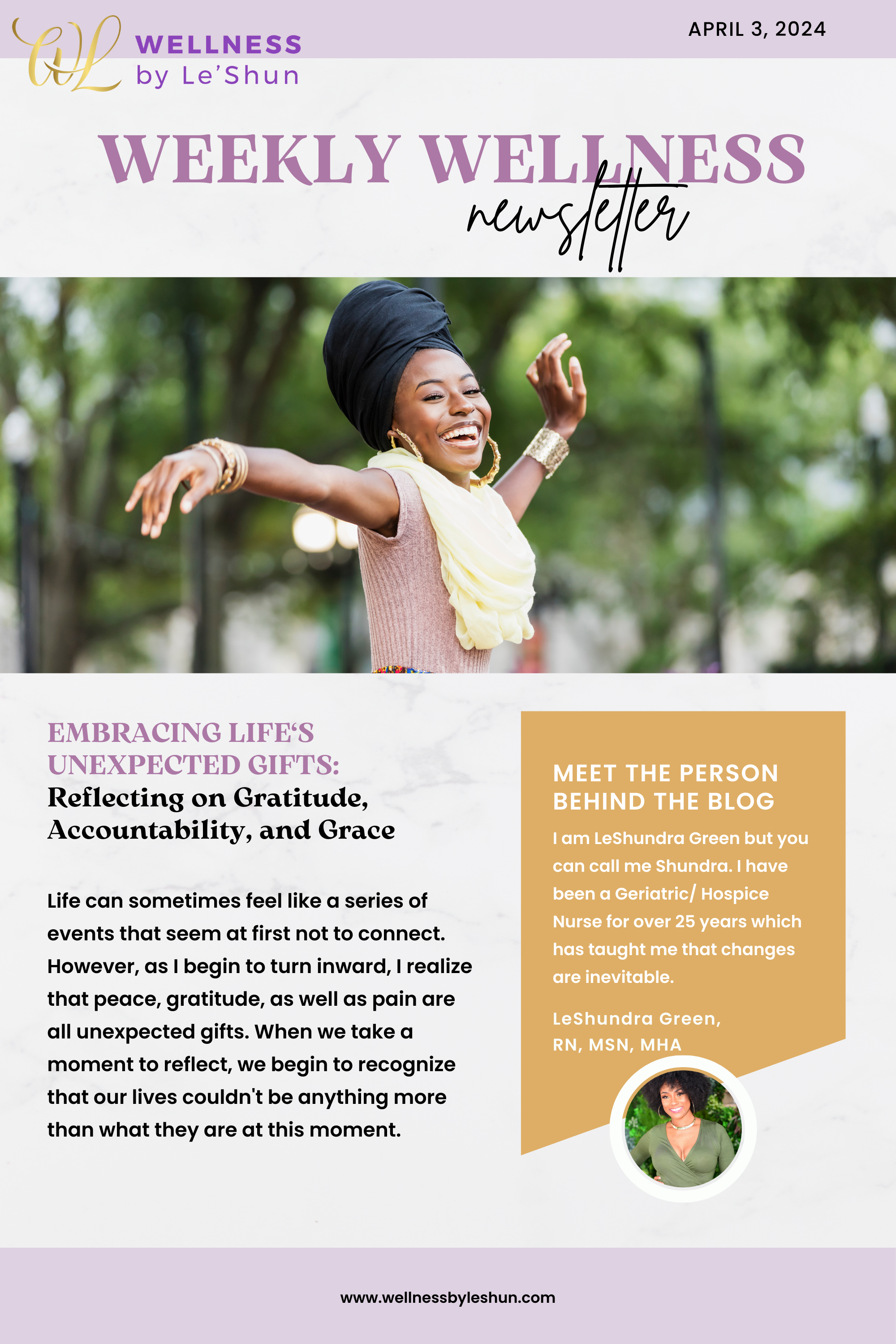 Embracing Life’s Unexpected Gifts: Reflecting on Gratitude, Accountability, and Grace 