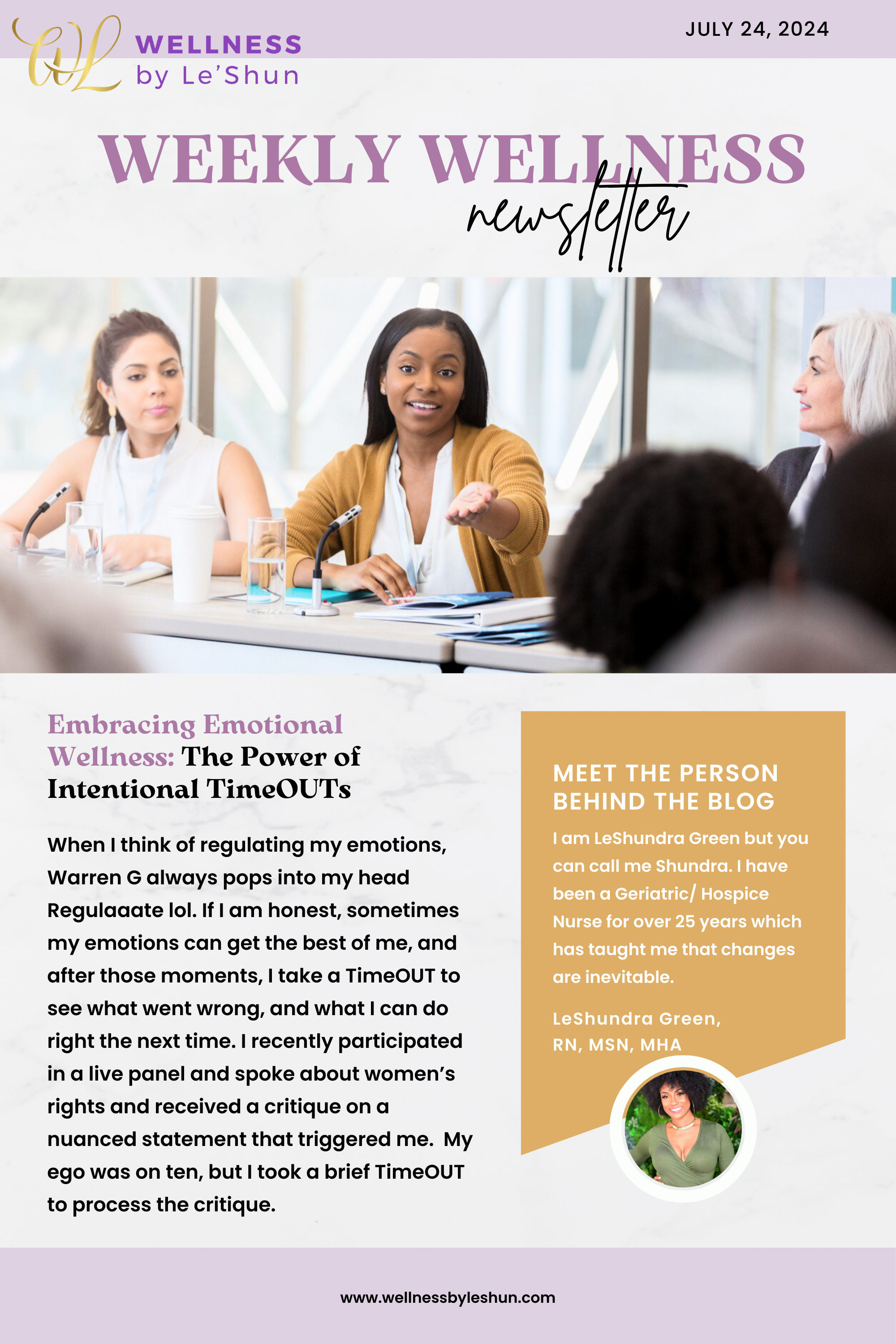 Embracing Emotional Wellness: The Power of Intentional TimeOUTs!