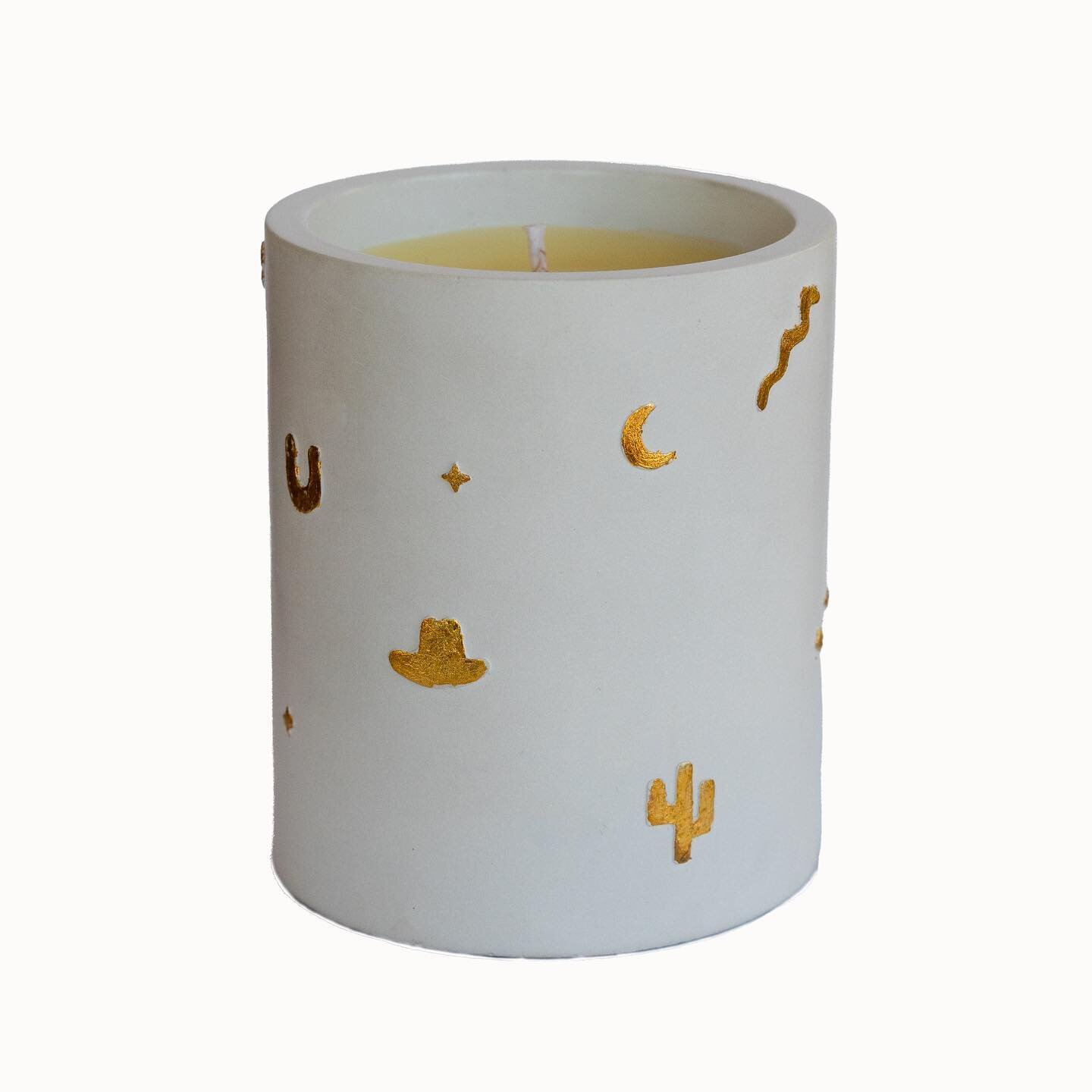 New candle jar available for pre order. It's called Cowgirl Light Vessel and it's the coolest stone jar, filled with the purest bees wax and 100% natural orange blossom oil for a blissful light scent.

If you're a shop and would like to wholesale, dr