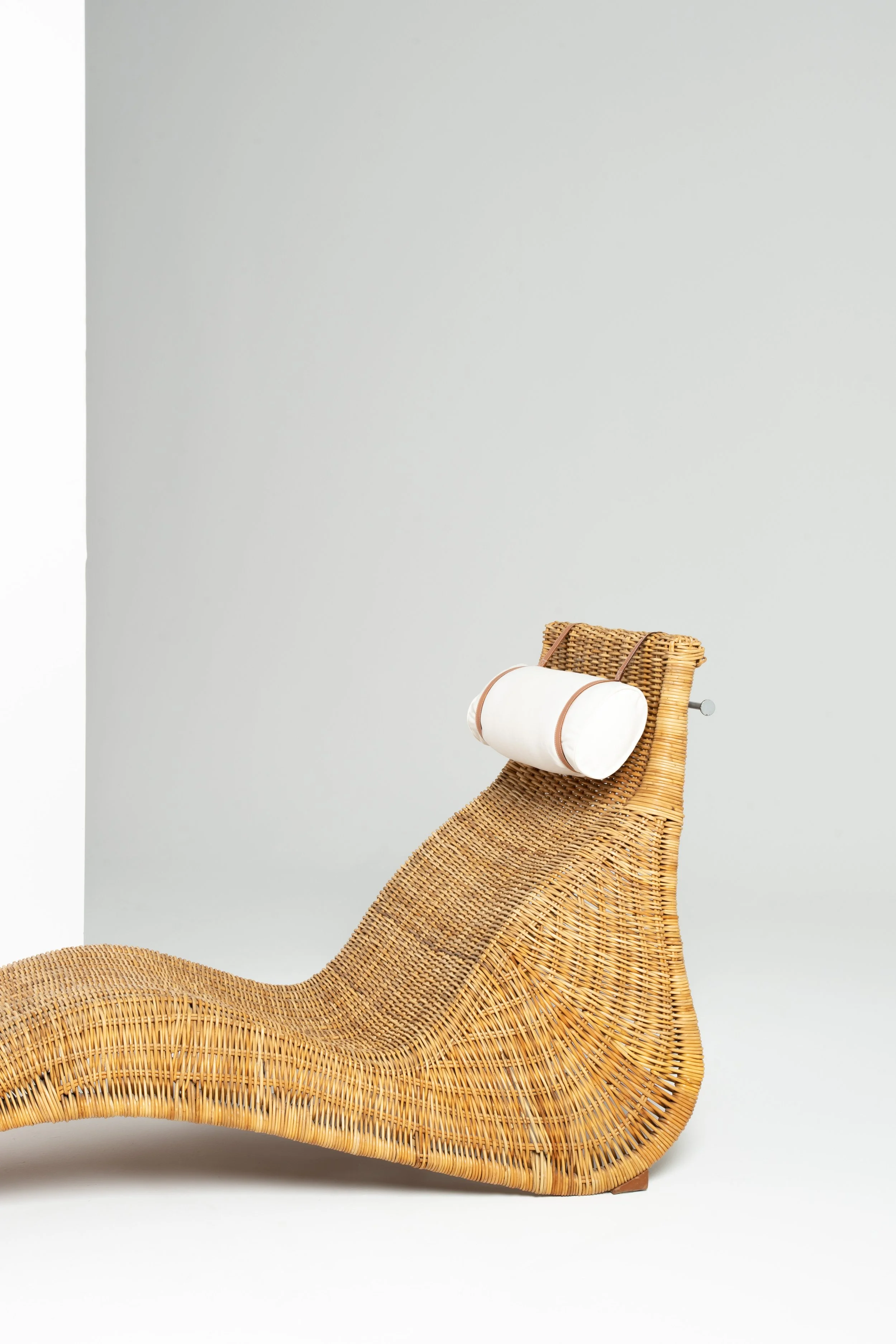 Vintage Ikea Rattan lounger