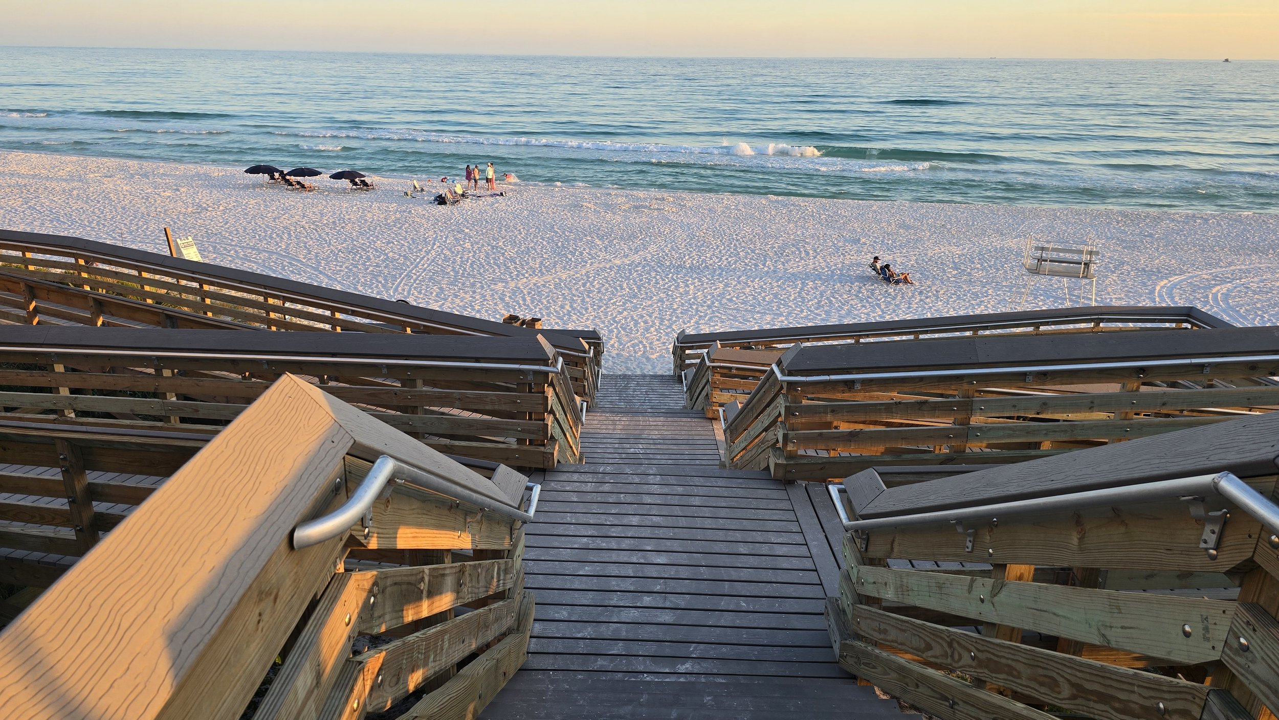 ADA ramp and stairs -Beach Acces