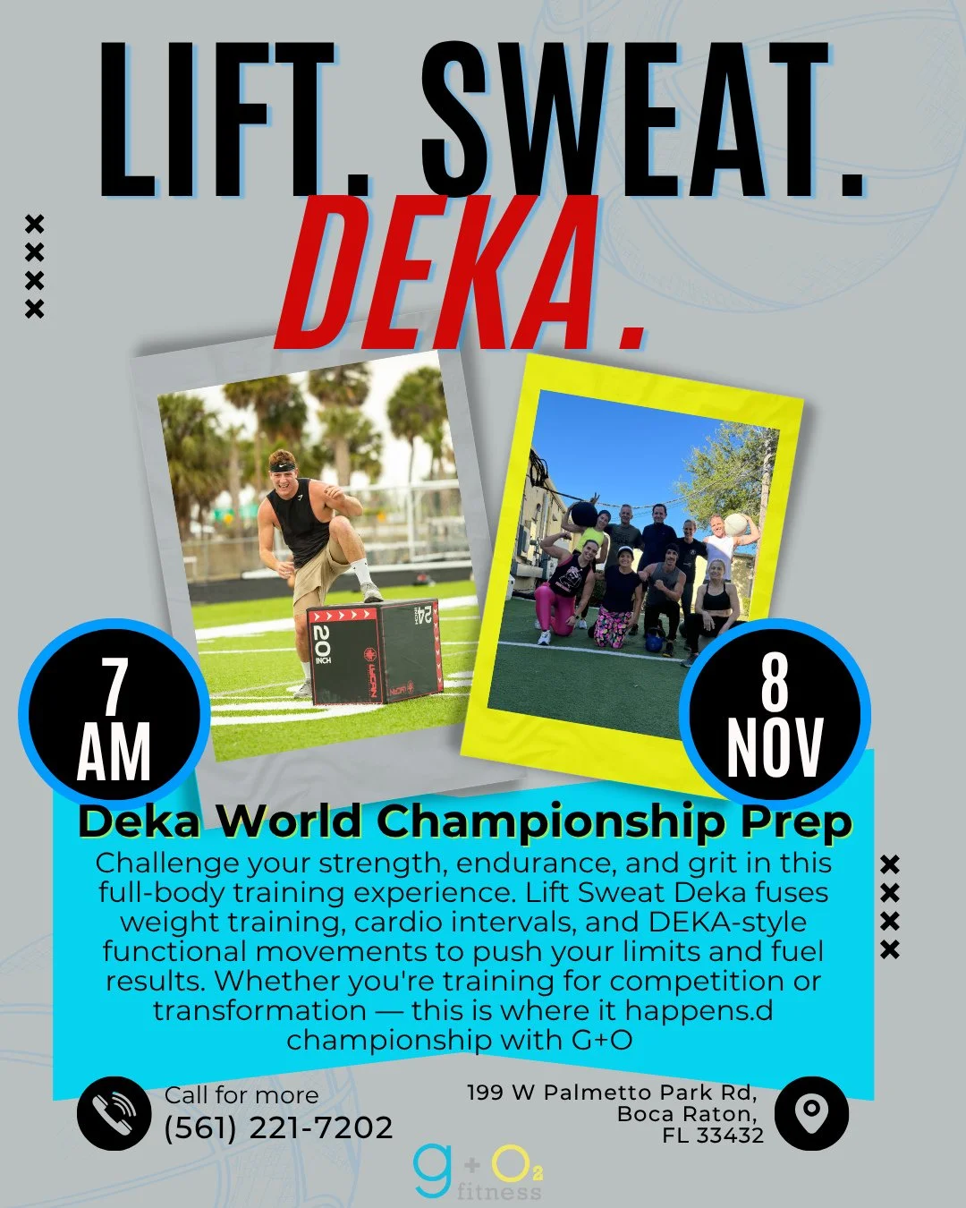 🏋️&zwj;♂️ The countdown to the DEKA World Championship has begun! This Saturday, November 8th at 7 AM, join us for the ultimate showdown at Lift Sweaty. Push your limits, challenge yourself, and show what you&rsquo;re made of! Whether you're a seaso