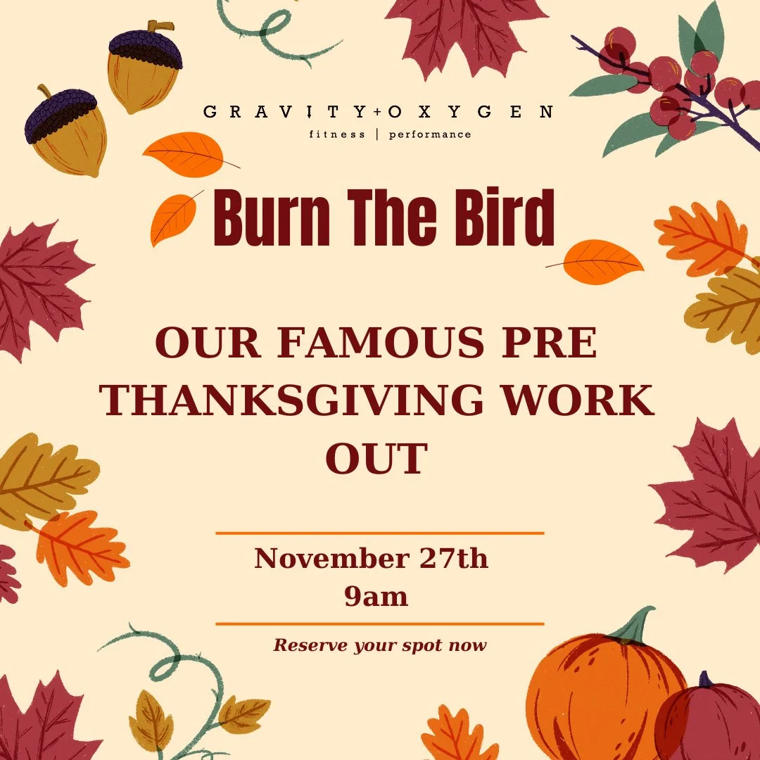 🍂 Gobble up those gains this Thanksgiving weekend! 🦃💪⁠
⁠
Whether you're ready to burn off the feast, recover from the leftovers, or just get your sweat on with friends, we've got you covered! Join us for our special holiday schedule: ⁠
⁠
🦃 *Burn 