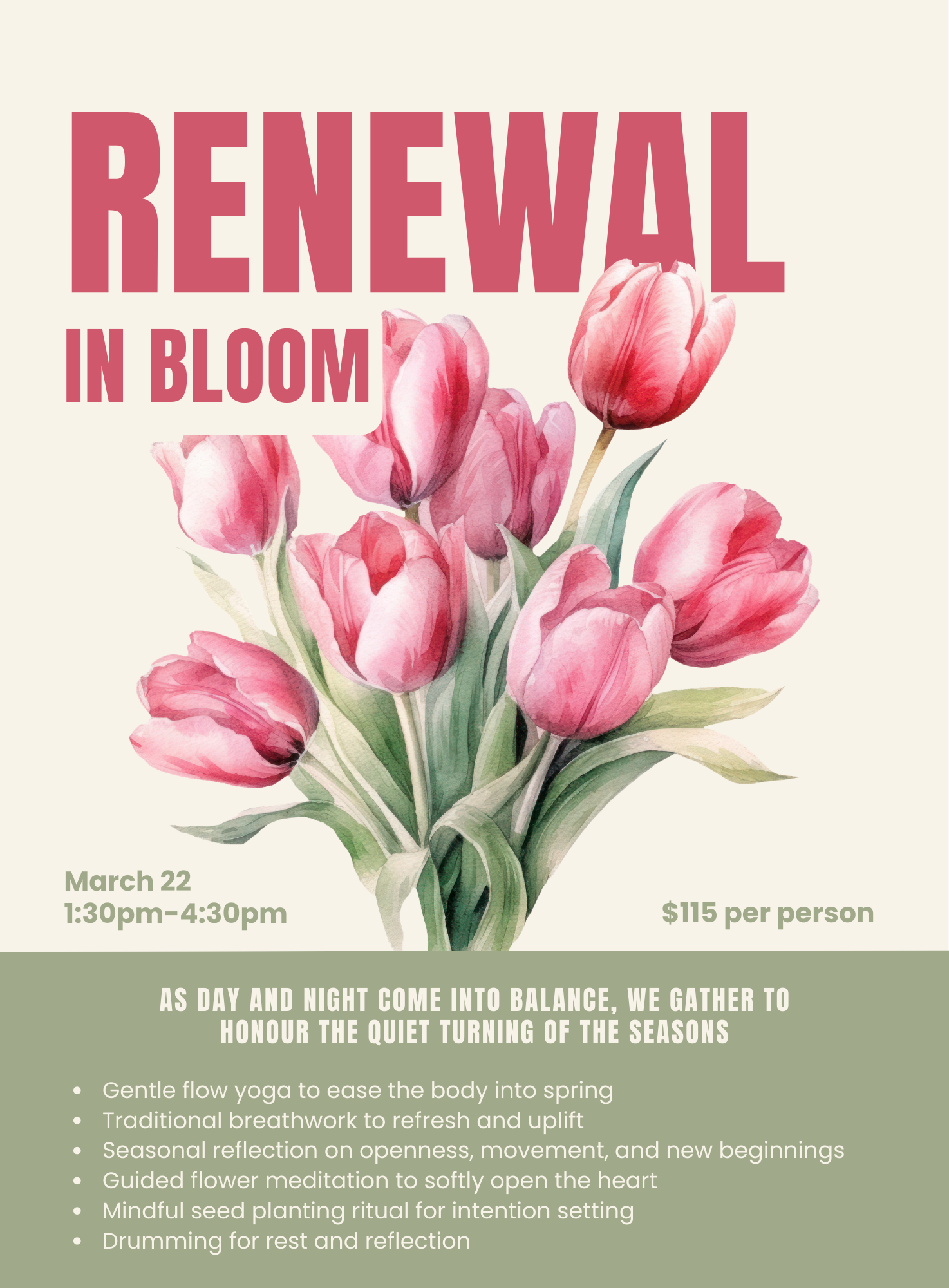 A special event to celebrate the spring equinox