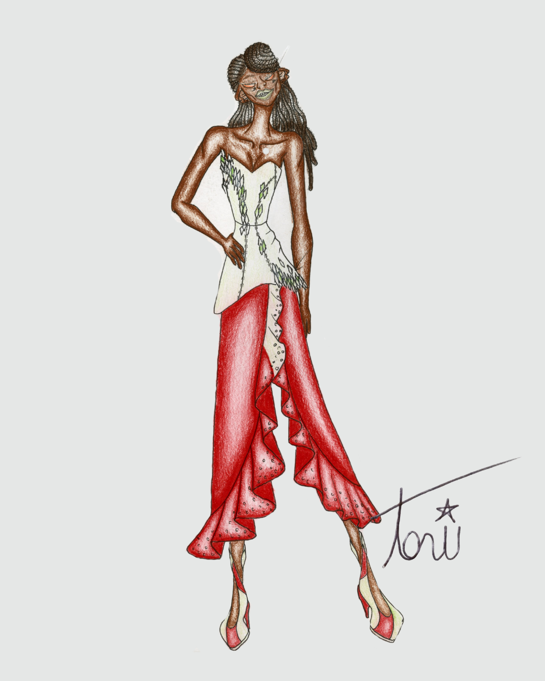 Endless Voyage Feather Dress Illustration.png
