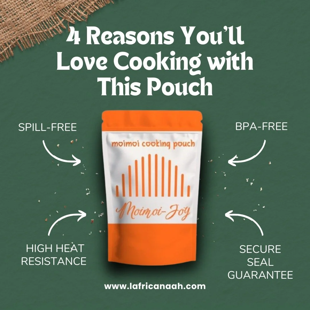 Cook with Confidence! Our Moi Moi cooking pouch is here to make your cooking stress-free and enjoyable. It&rsquo;s made of high heat-resistant, BPA-free materials with a secure seal, so you get mess-free and spill-free cooking every time. Plus, it&rs