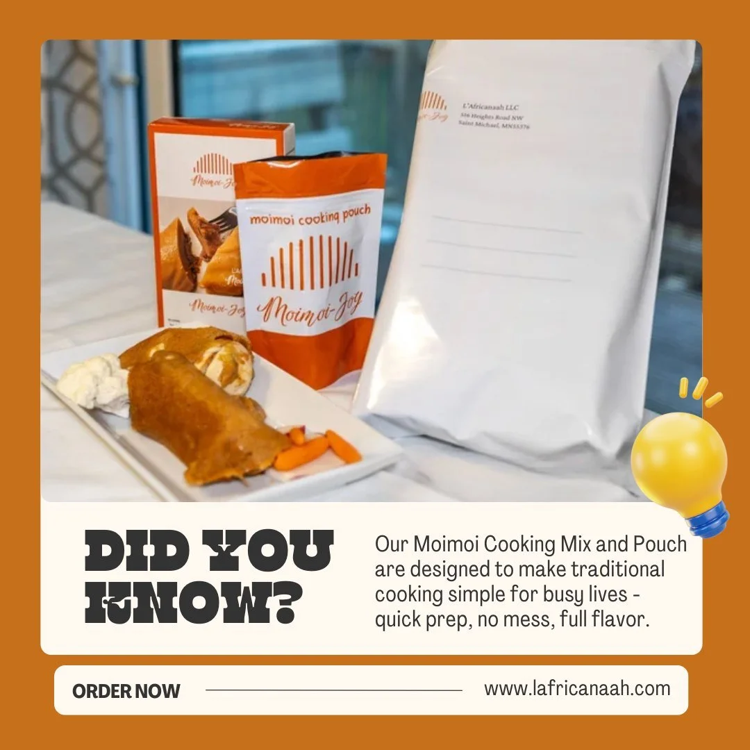 Bring tradition to your table the easy way! 
Our Moimoi Cooking Mix and Pouch are specially made for people who love authentic Nigerian flavors but want a faster, simpler process.

#MoimoiMadeEasy #NigerianFood #QuickMeals #AuthenticFlavors #EasyHome