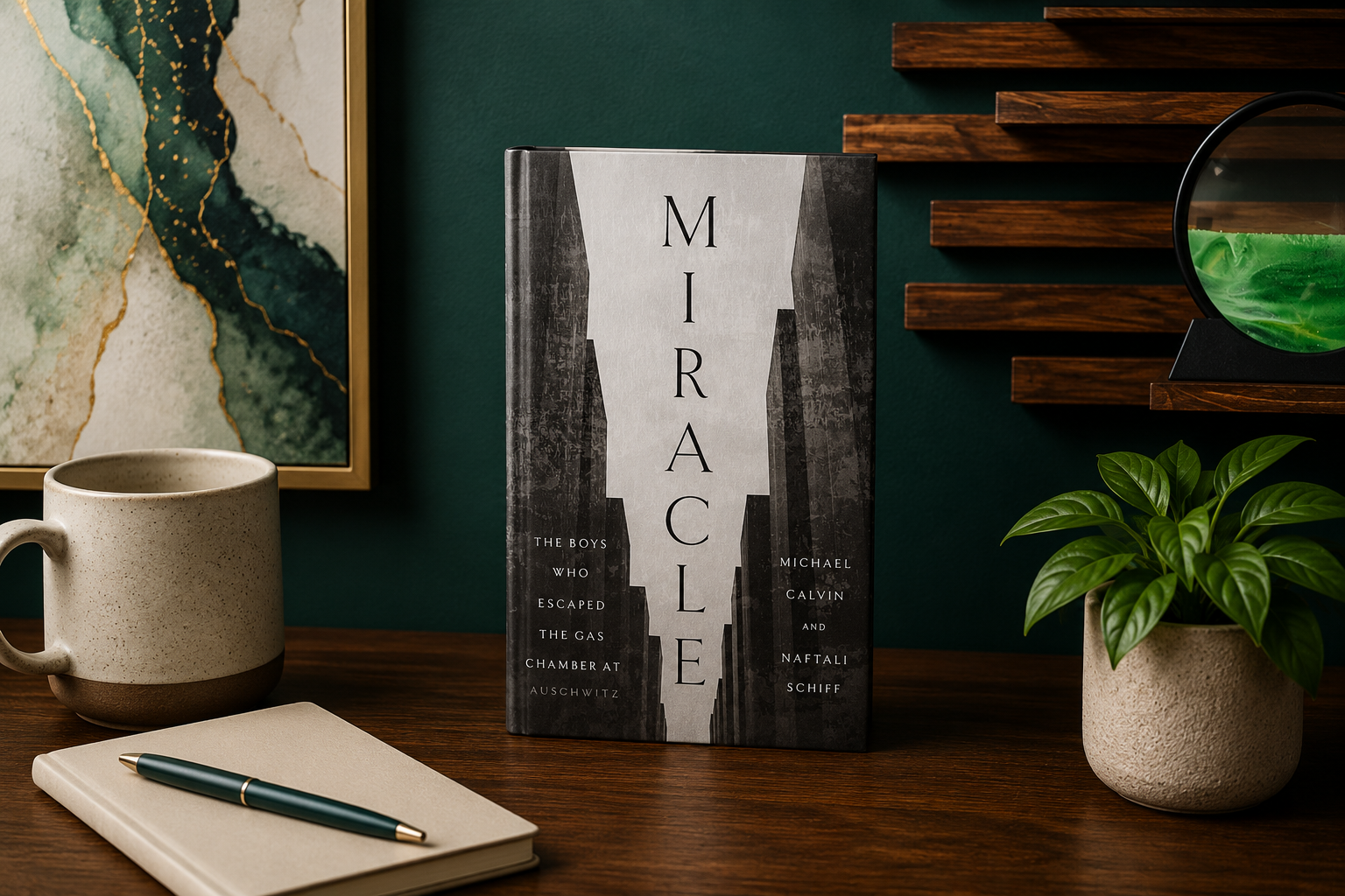 Book cover of Miracle: The Boys Who Escaped the Gas Chamber at Auschwitz by Michael Calvin and Naftali Schiff