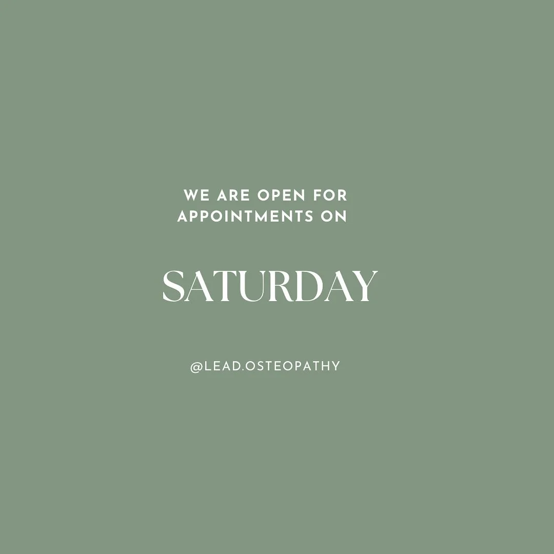We are loving having the doors open on Saturday&rsquo;s again! 
It means we have more time for you, our lovely and supportive community, to get the care you deserve at times that work for you and your family! 💚

We are also open for out of hours app